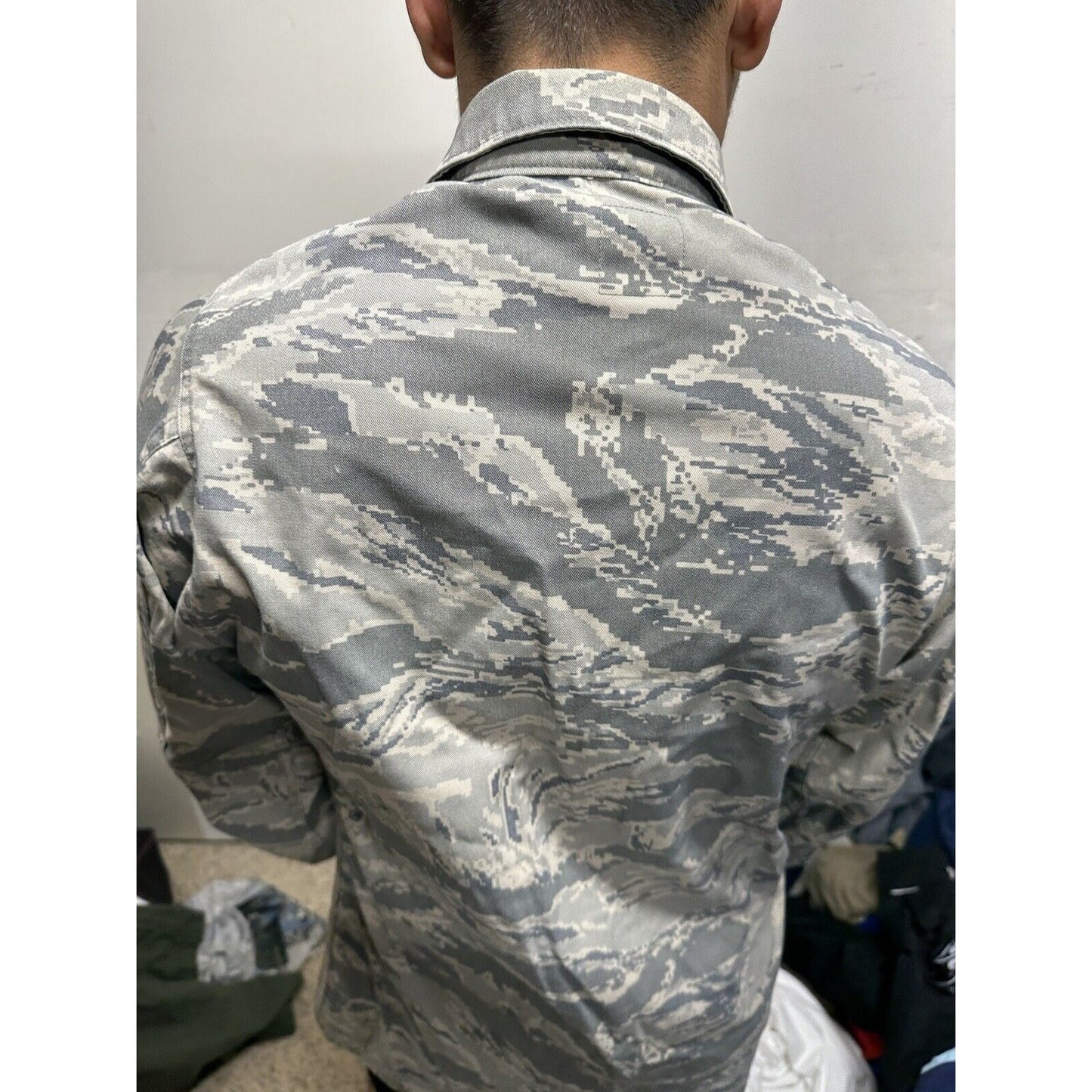 Men’s Abu Airman Battle Uniform Coat Civil Air Patrol Top 38XL Capt Patches