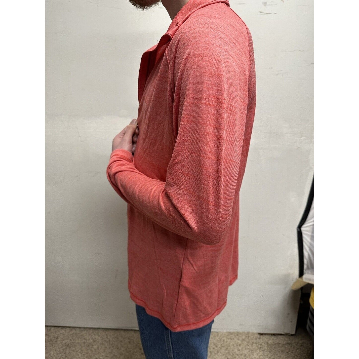 men’s loose under armour quarter zip long sleeve corral pullover shirt Large