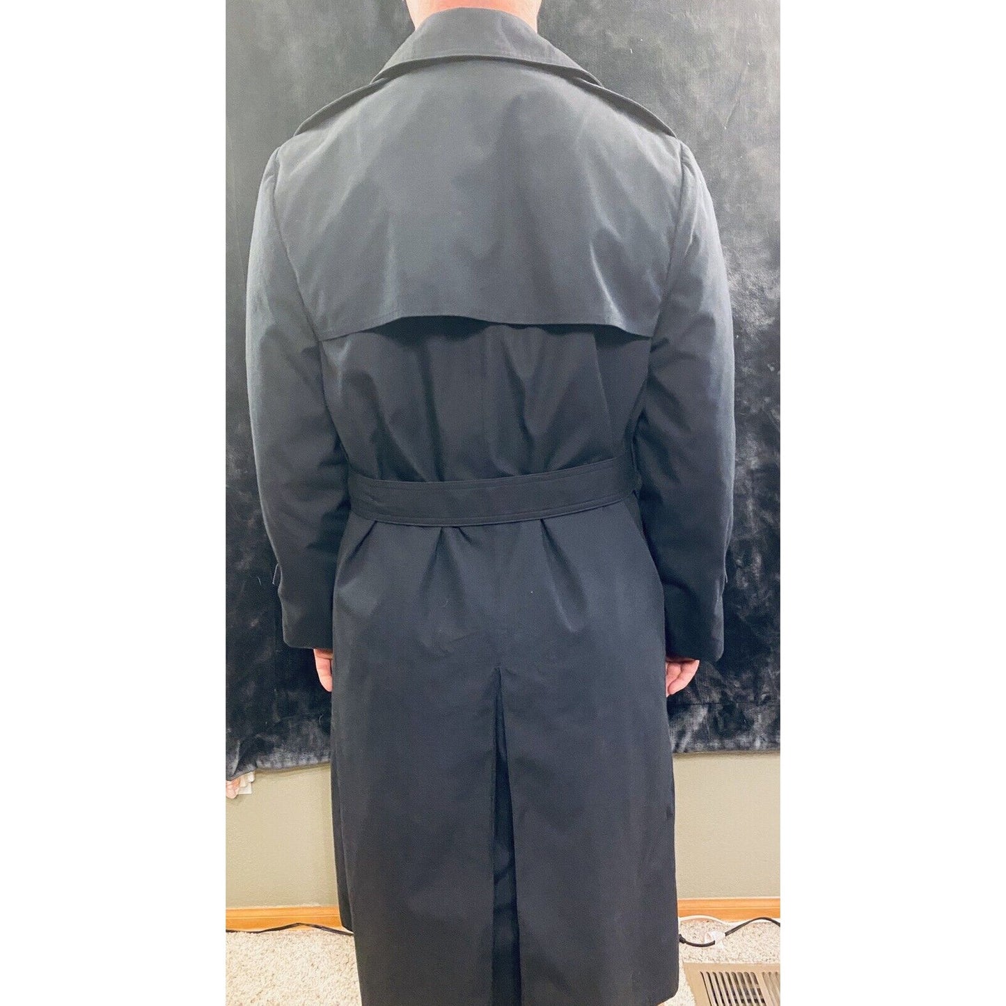 Women’s Black Double Breast Trench Coat DL DSCP Garrison Collection Military