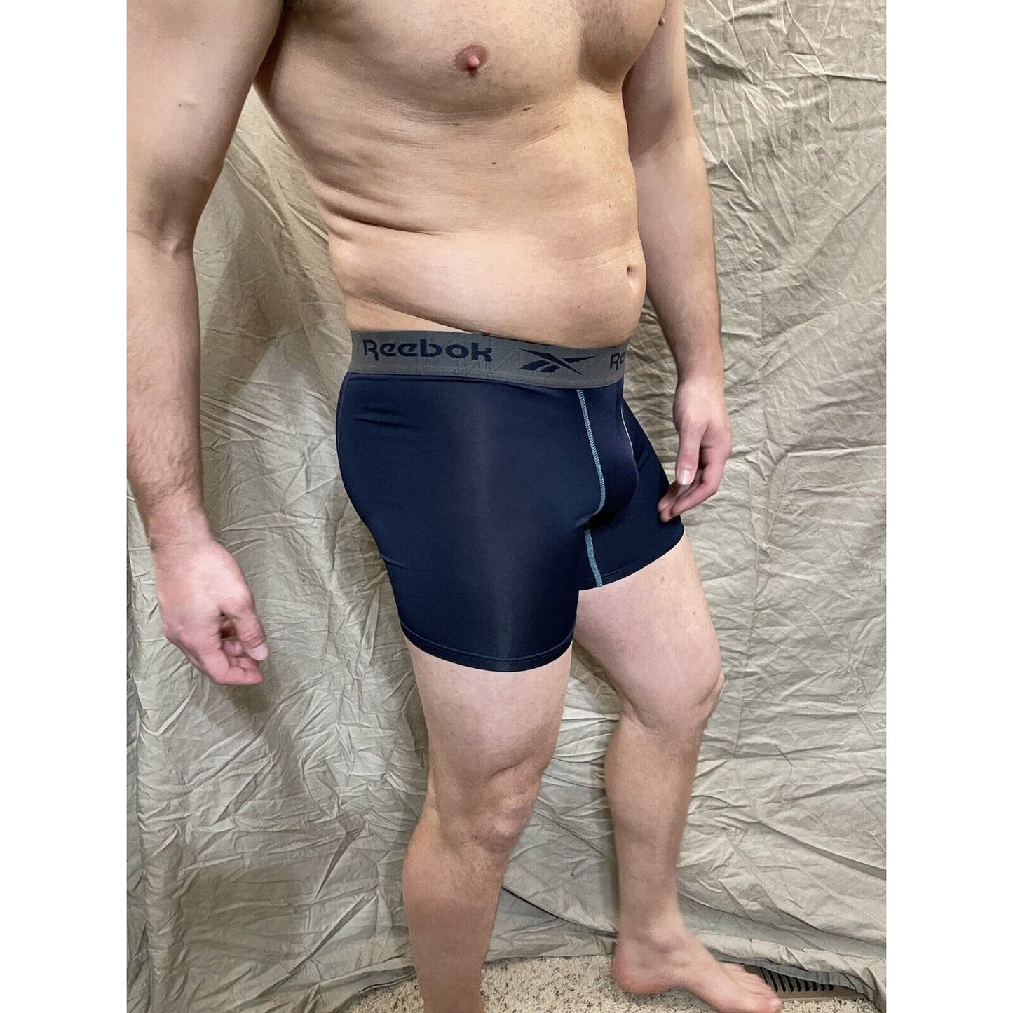 Men's dark blue reebok small compression shorts New And Never Worn