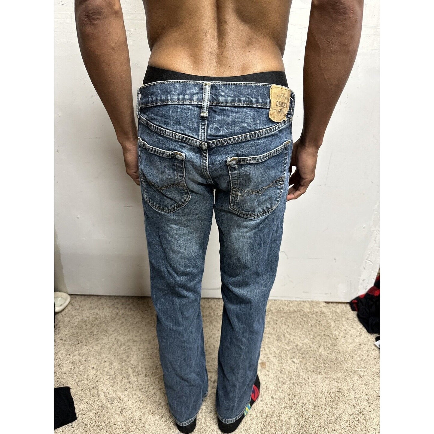 Men’s Denizen Levi’s 285 Relaxed Fit 32 X 32 Blue Jeans