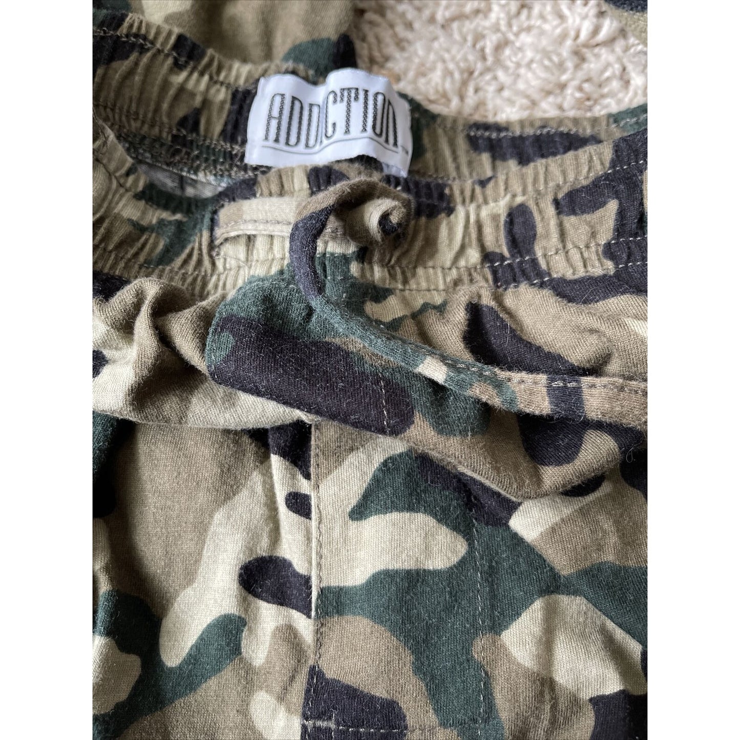 Men’s Medium Cotton Camo Addiction Lounge Pants Sleepwear Pajamas