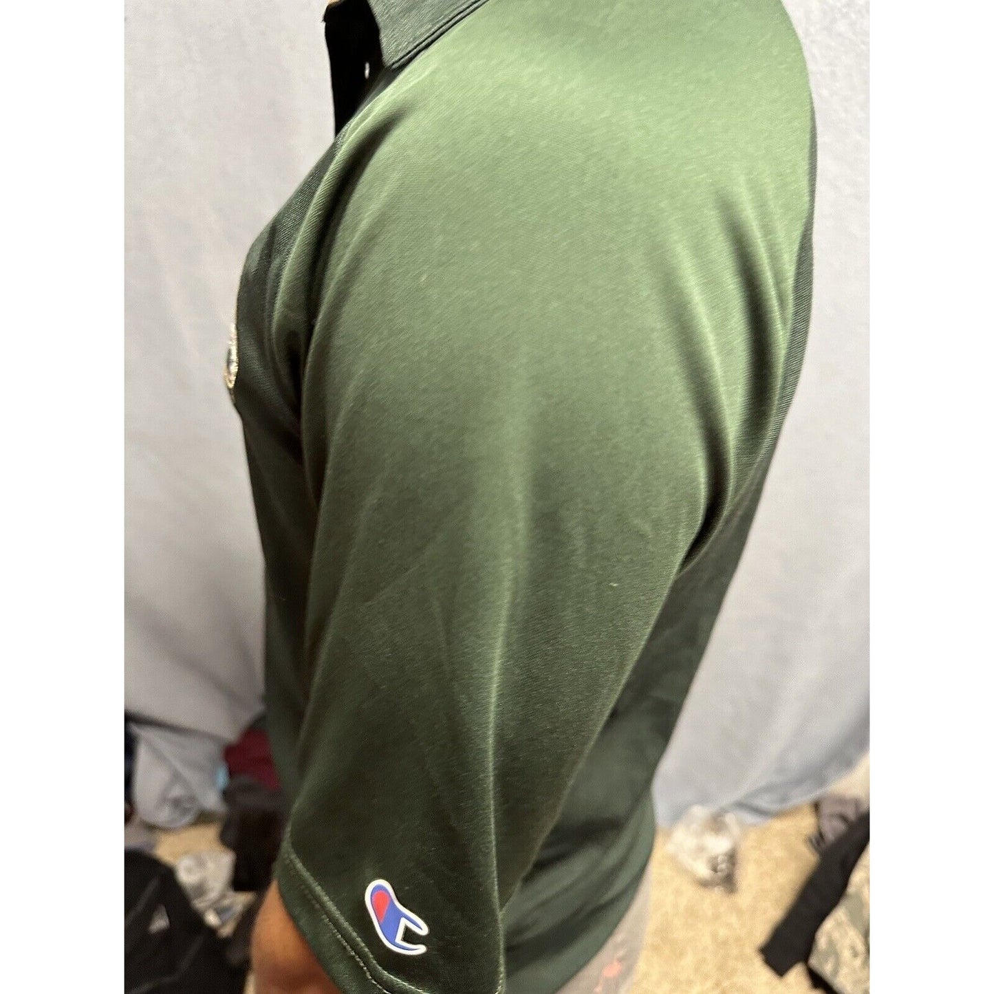 Men’s Champion Small Polo Colorado State University Rams Shirt Green