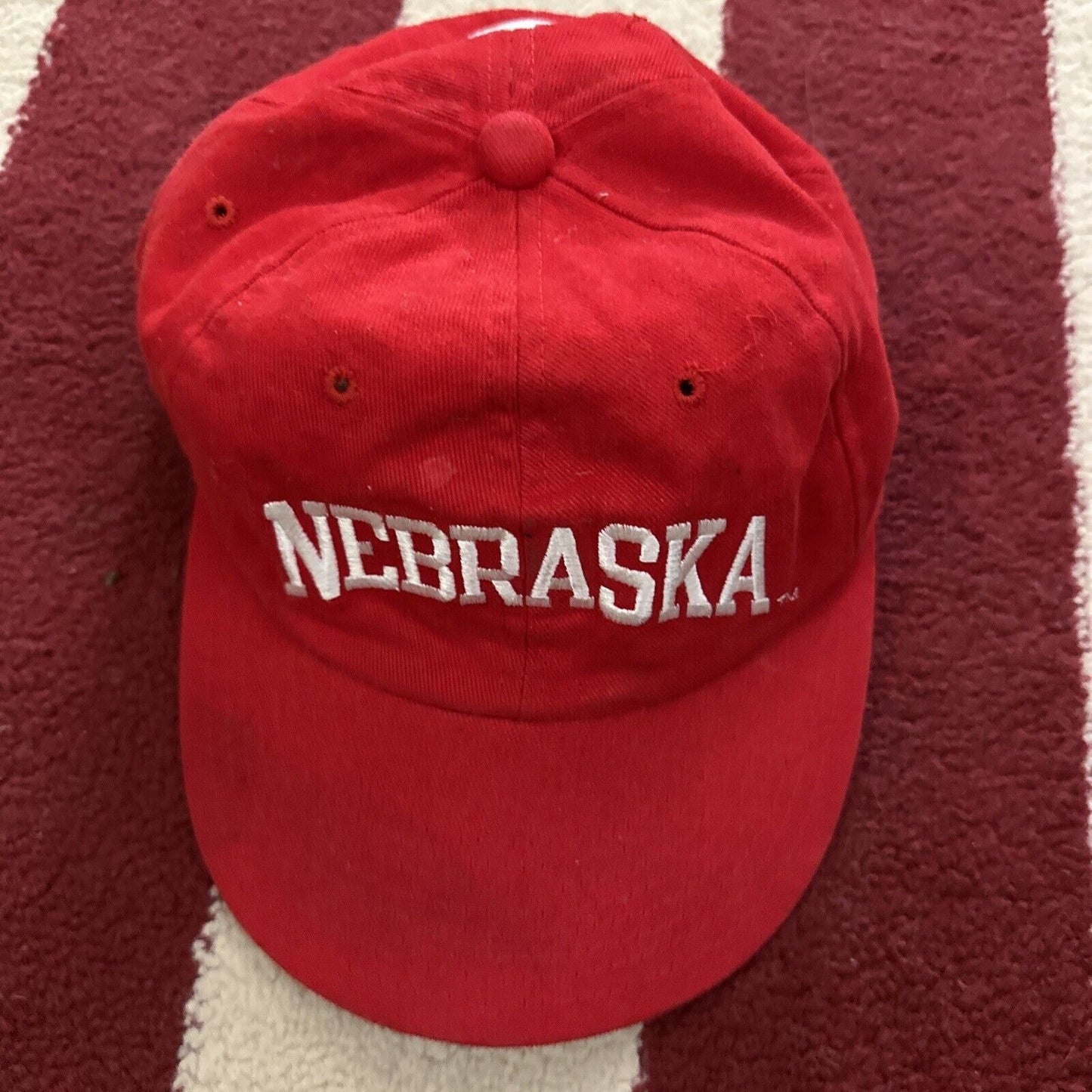 Red Nebraska Champion Baseball Cap Hat