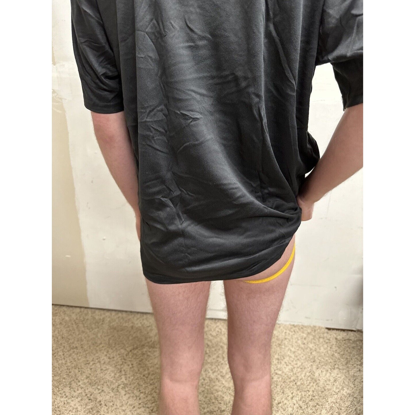 men’s black TKO large 100% poly