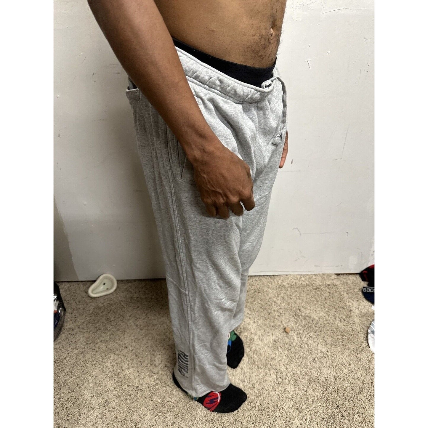 Men’s Medium Gray Puma Sweat Pants With Pockets