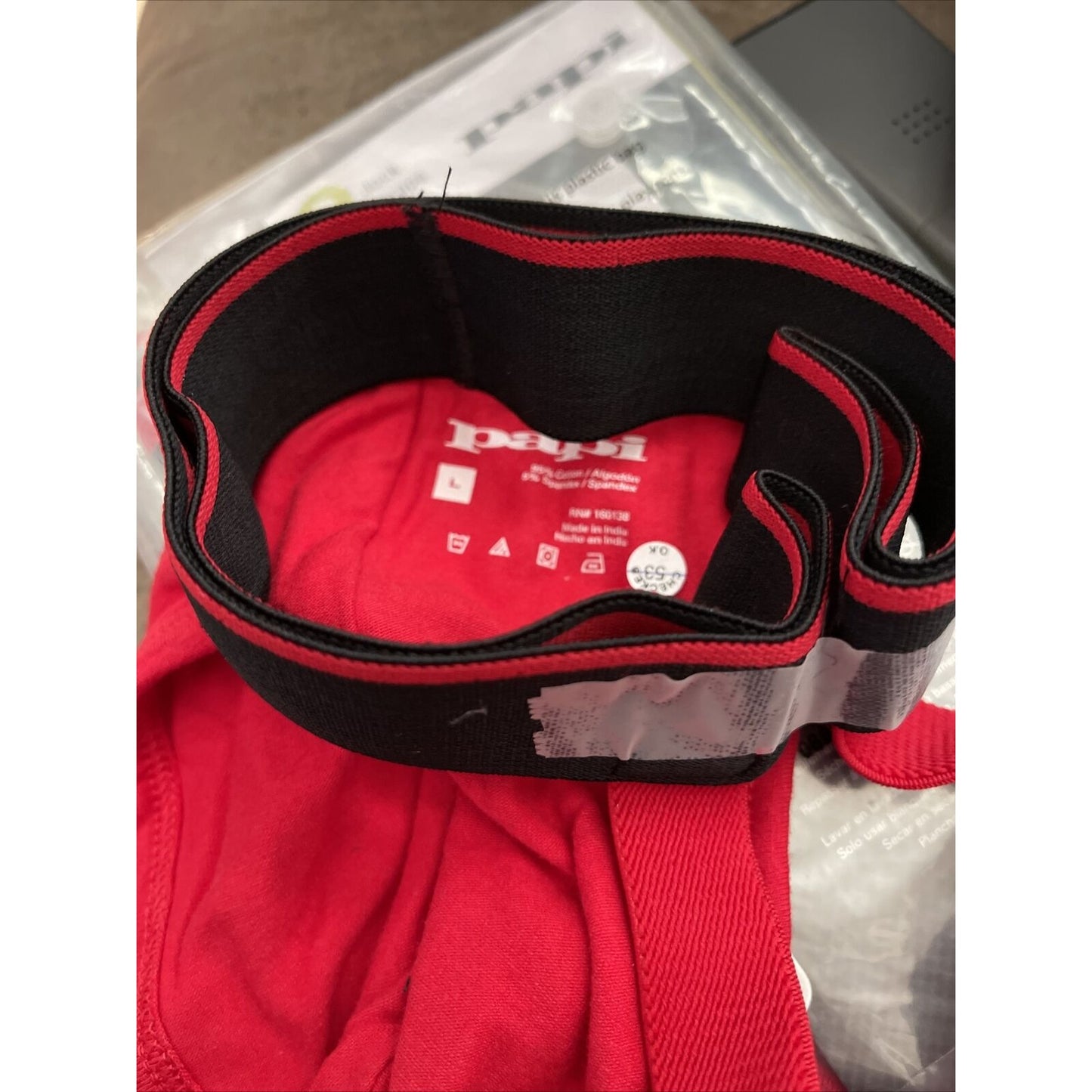 Men's Red Papi Jockstrap Large