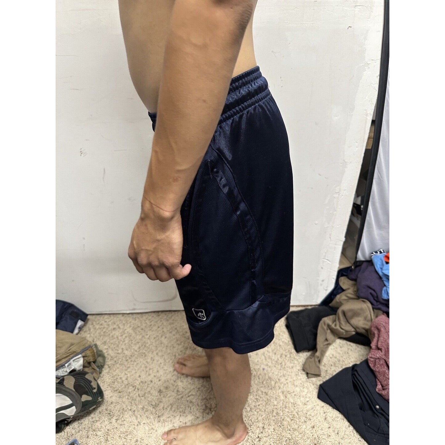 Men’s Dark Blue Small AND1 Athletic Shorts With Pockets