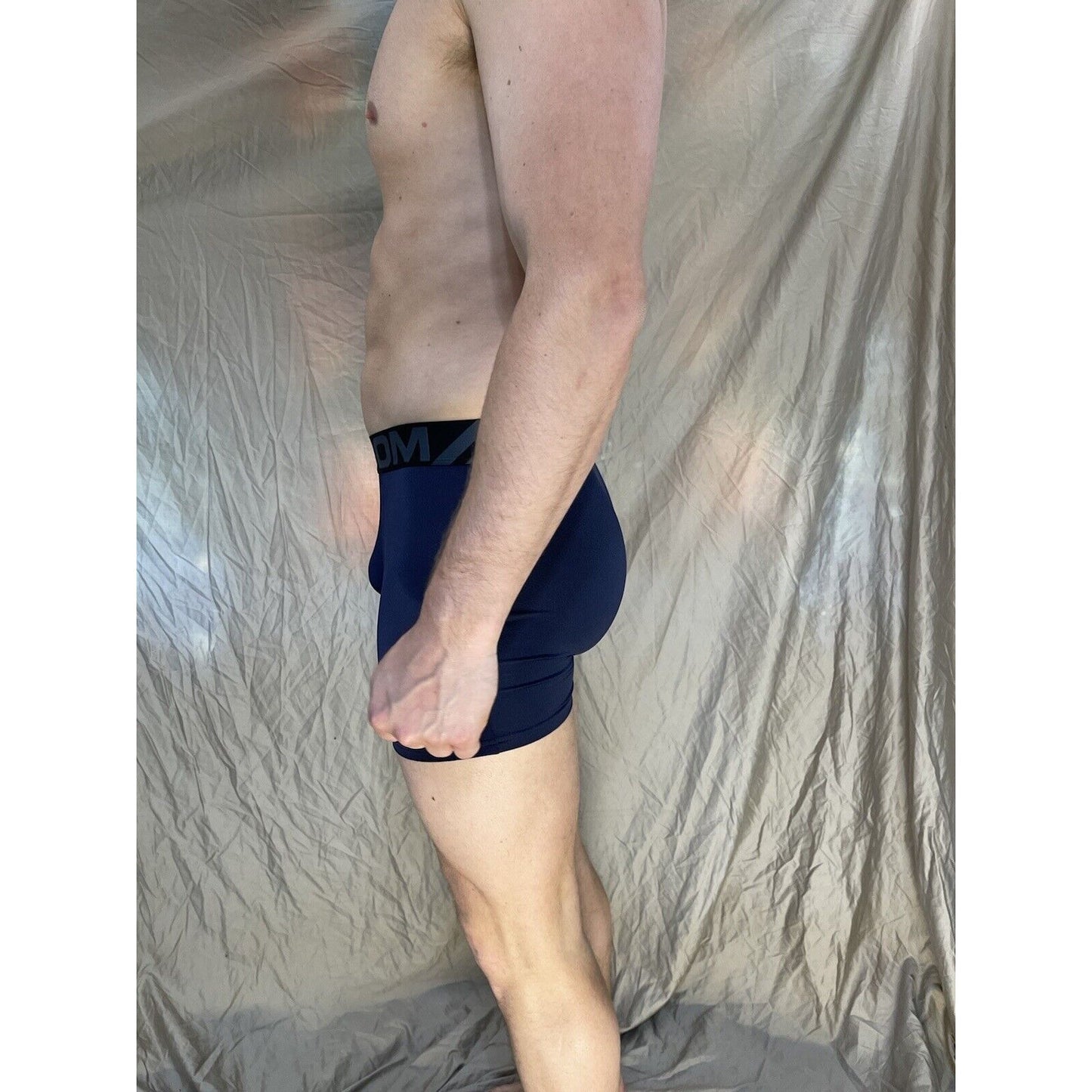 men's Dark Blue volcom XL athletic compression boxer briefs