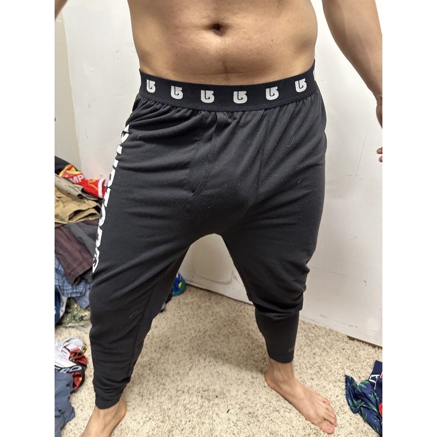 Men’s Black Burton Dry ride Small Thermal Sweatpants