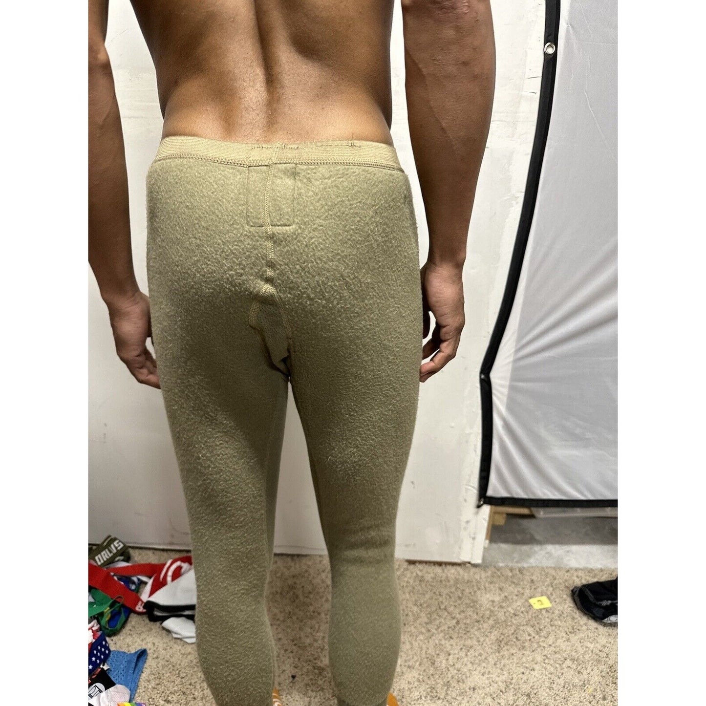 Men’s Army Tan Drawers Midweight Insulated X-small Regular Nomex thermal bottoms