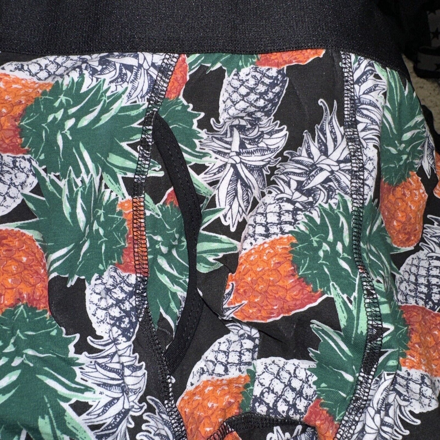 Men’s Pineapple Medium Multicolor 5% Spandex Boxer Briefs