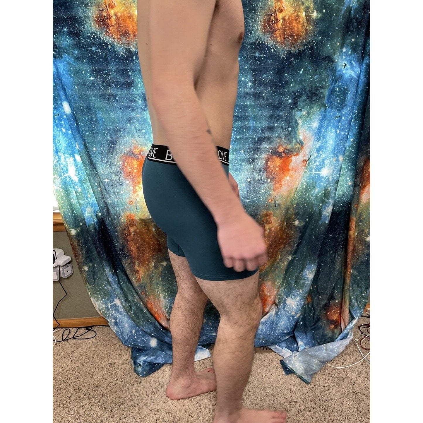 men's Large body glove green compression shorts new and unworn