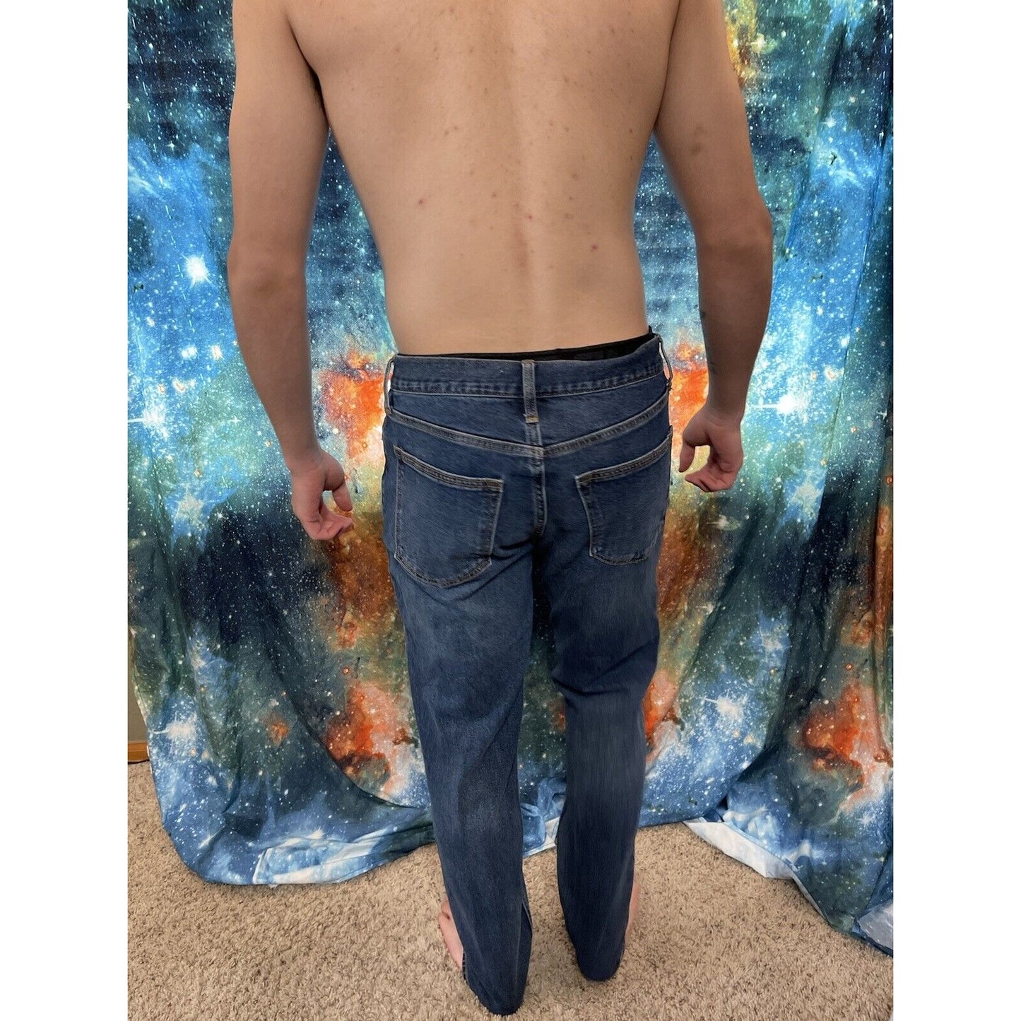 Men's Old Navy Athletic Taper Flex Blue Jeans 31" x 32"