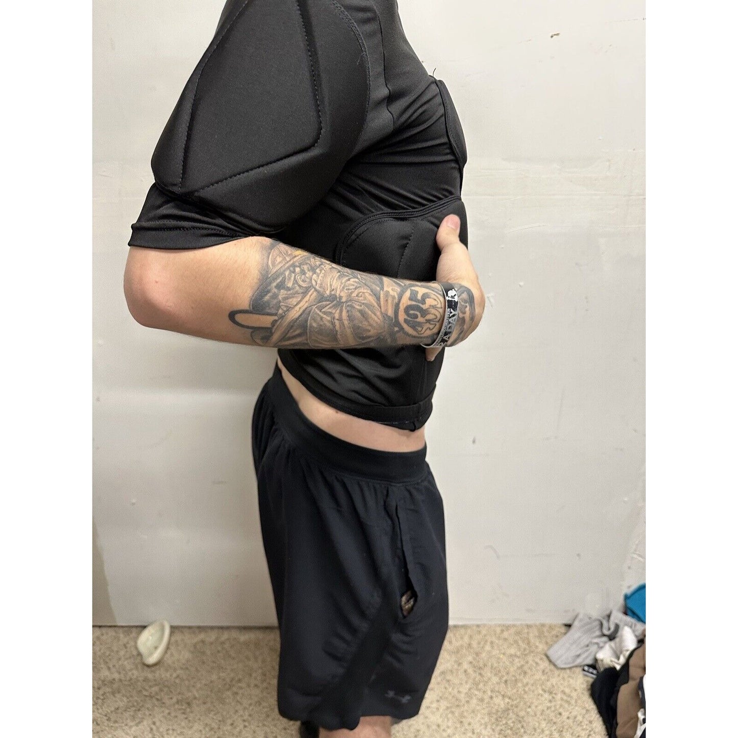 Men’s Black Small Football Pads