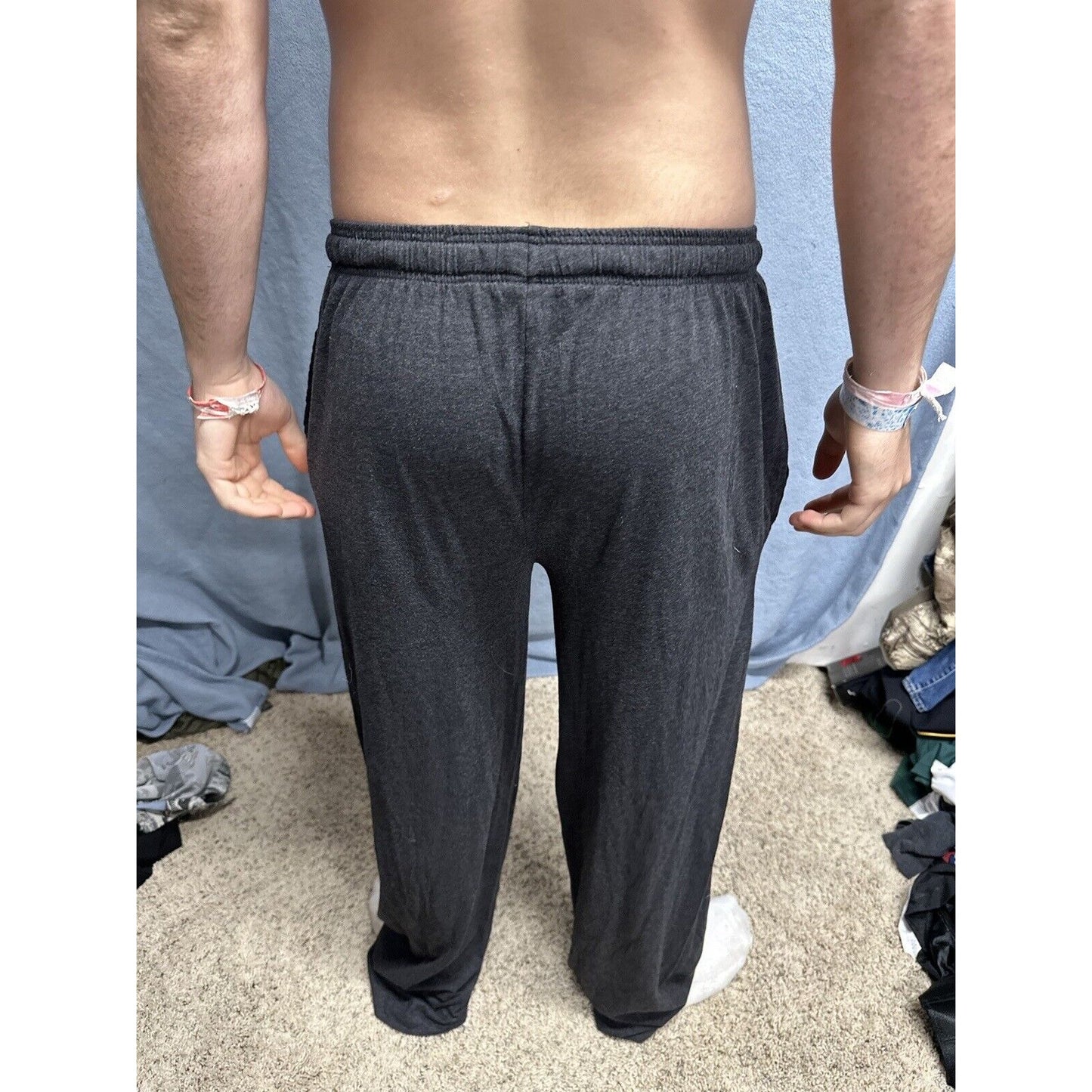 Men’s Large Batman Dark Gray Lounge Pants Sleep Wear With Pockets Large
