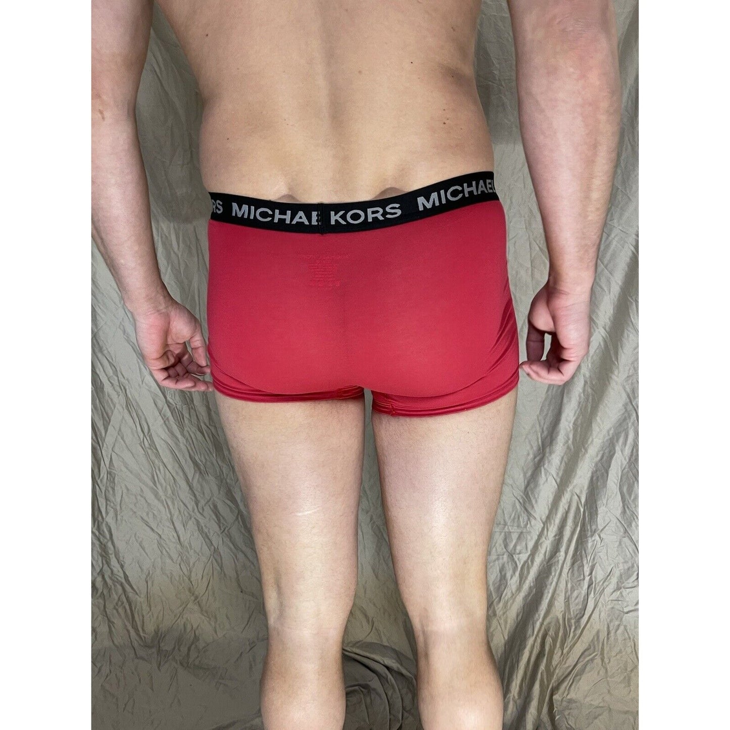 men's michael kors stretch factor pride boxer briefs red small