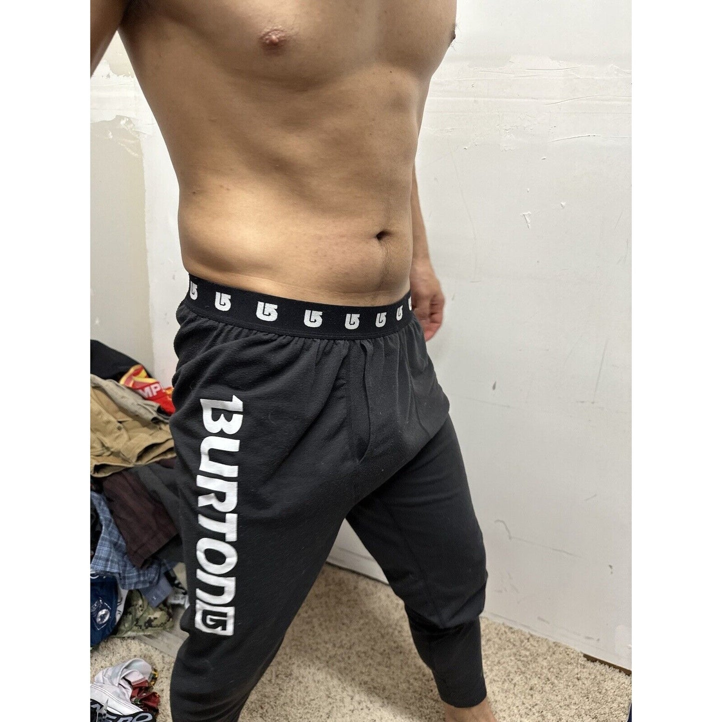 Men’s Black Burton Dry ride Small Thermal Sweatpants
