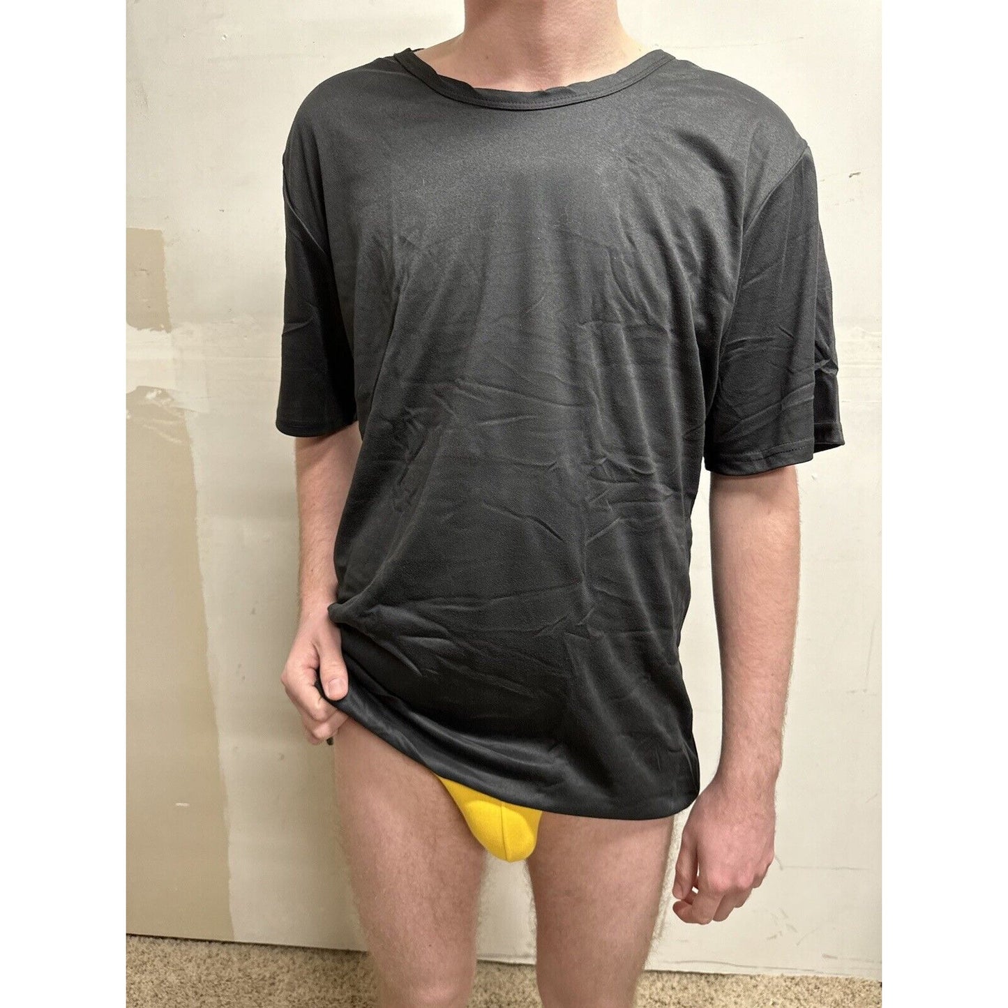 men’s black TKO large 100% poly
