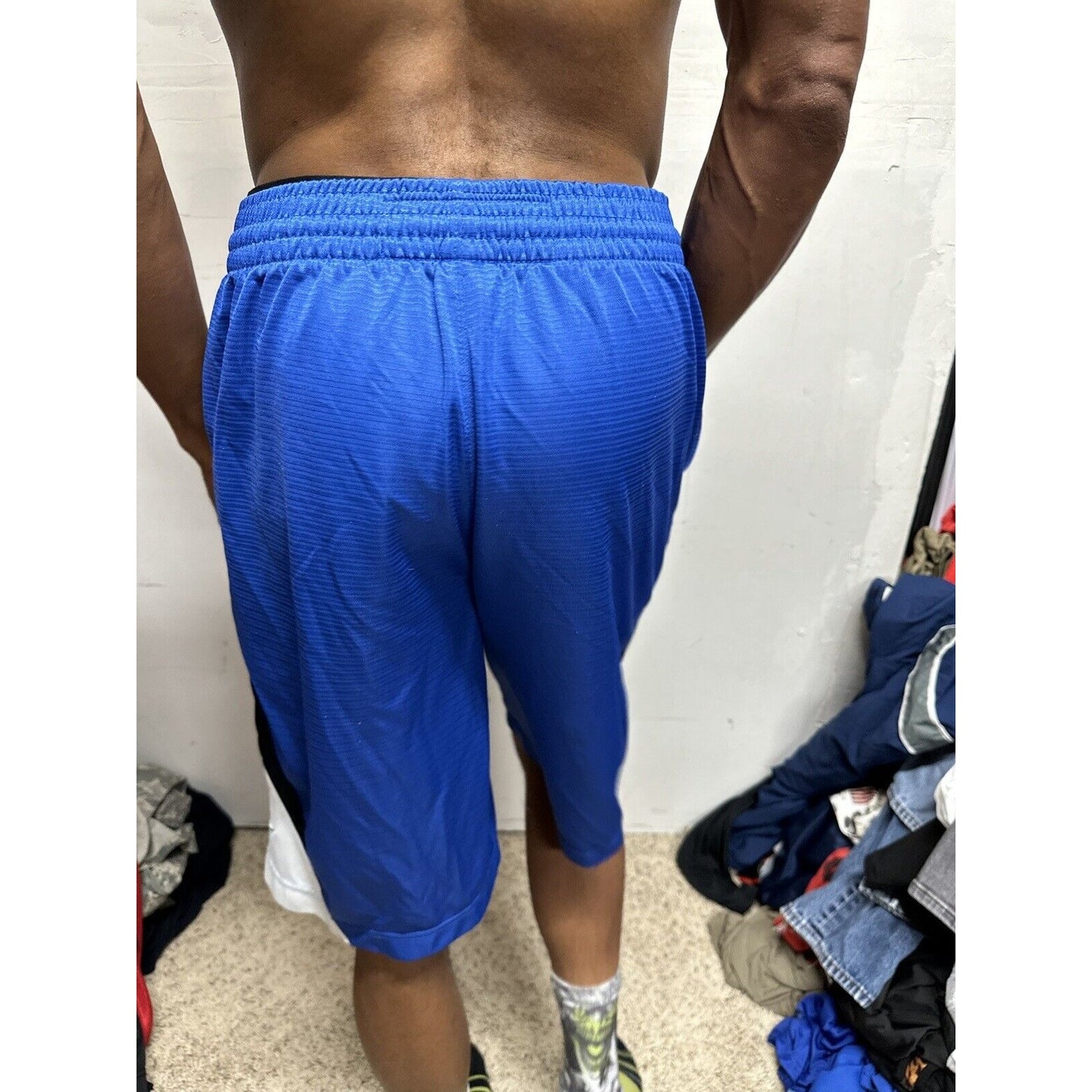 Men’s Blue Nike Basketball Medium Shorts With Pockets