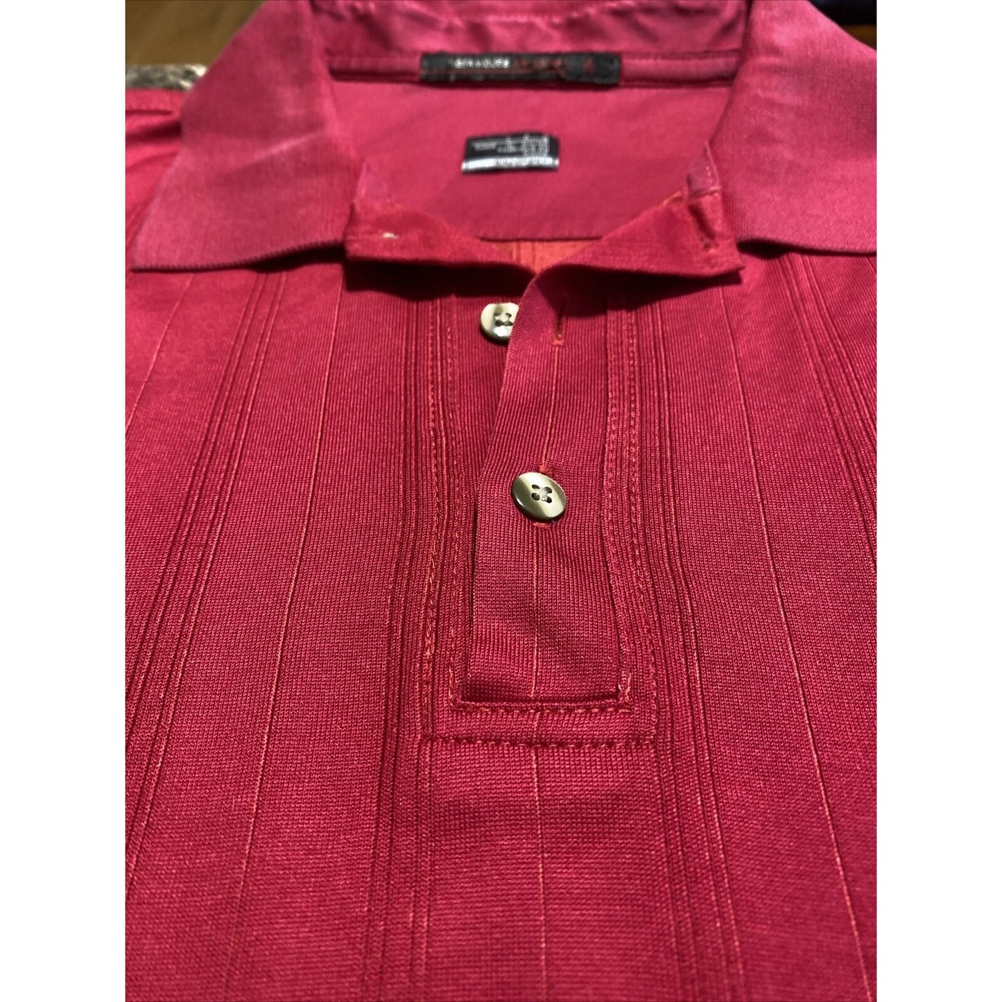 Nike Fit-Dry Tiger Woods Collection Men’s Large Red Horse Logo Golf Polo Shirt