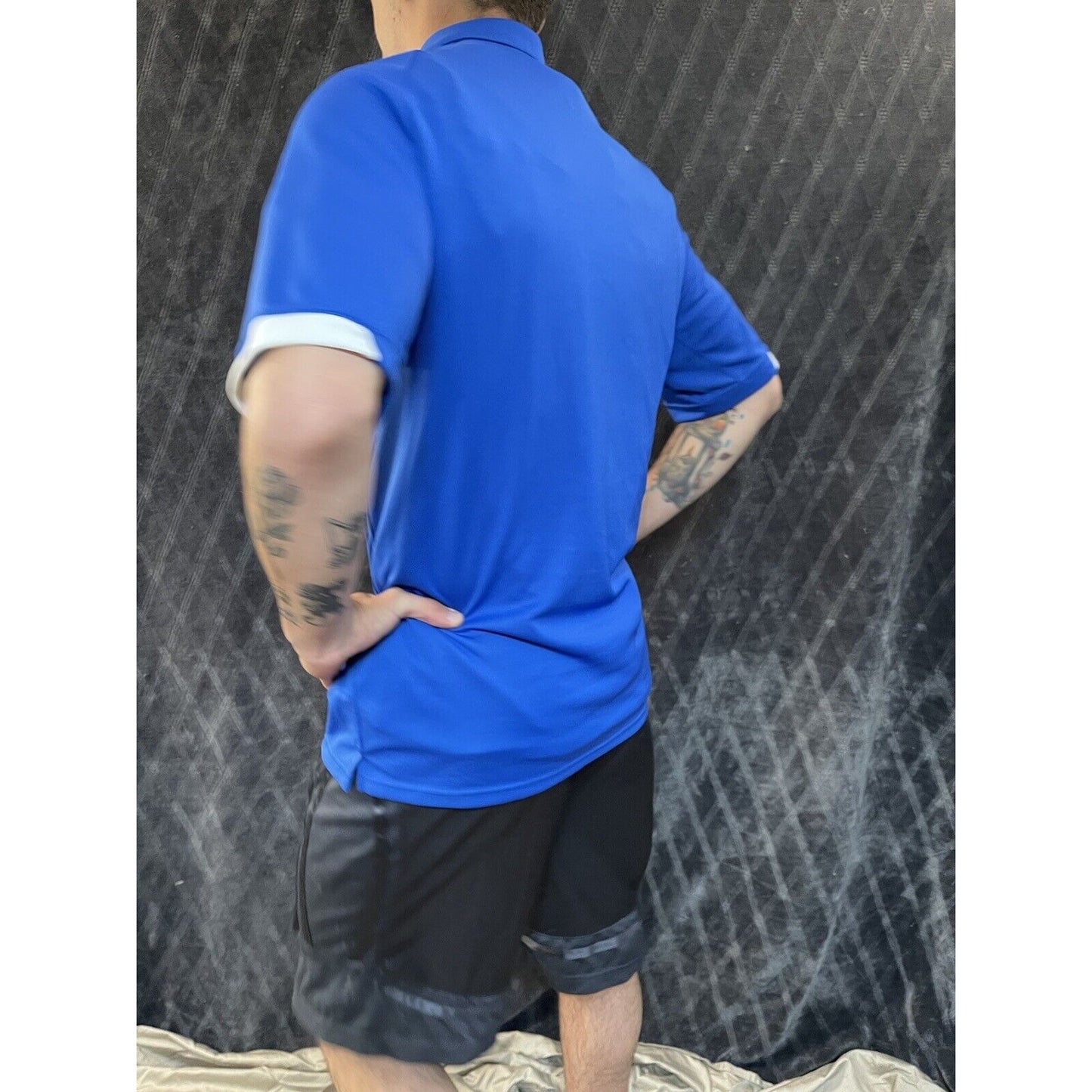 men’s air force falcons usafa academy nike dri fit medium hockey polo shirt