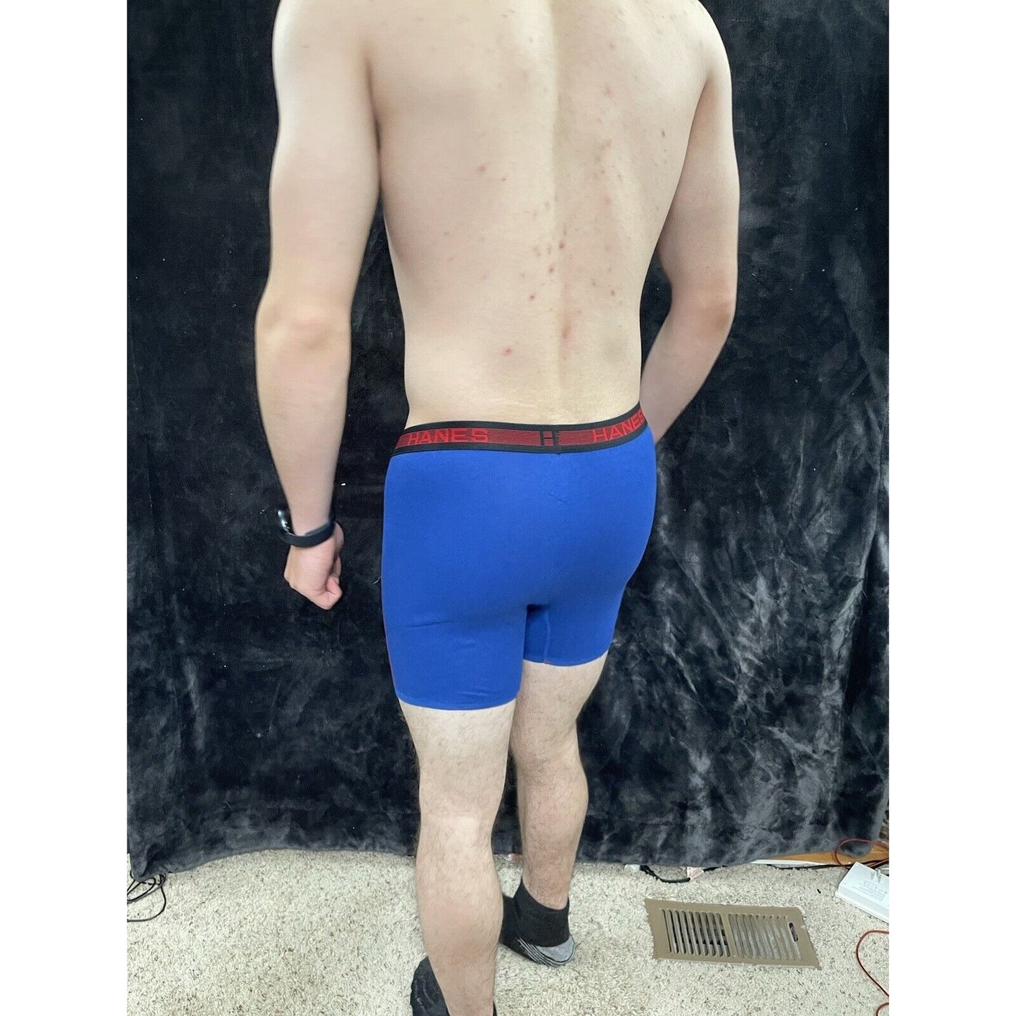 Men’s Royal Blue Hanes Small Boxer Briefs