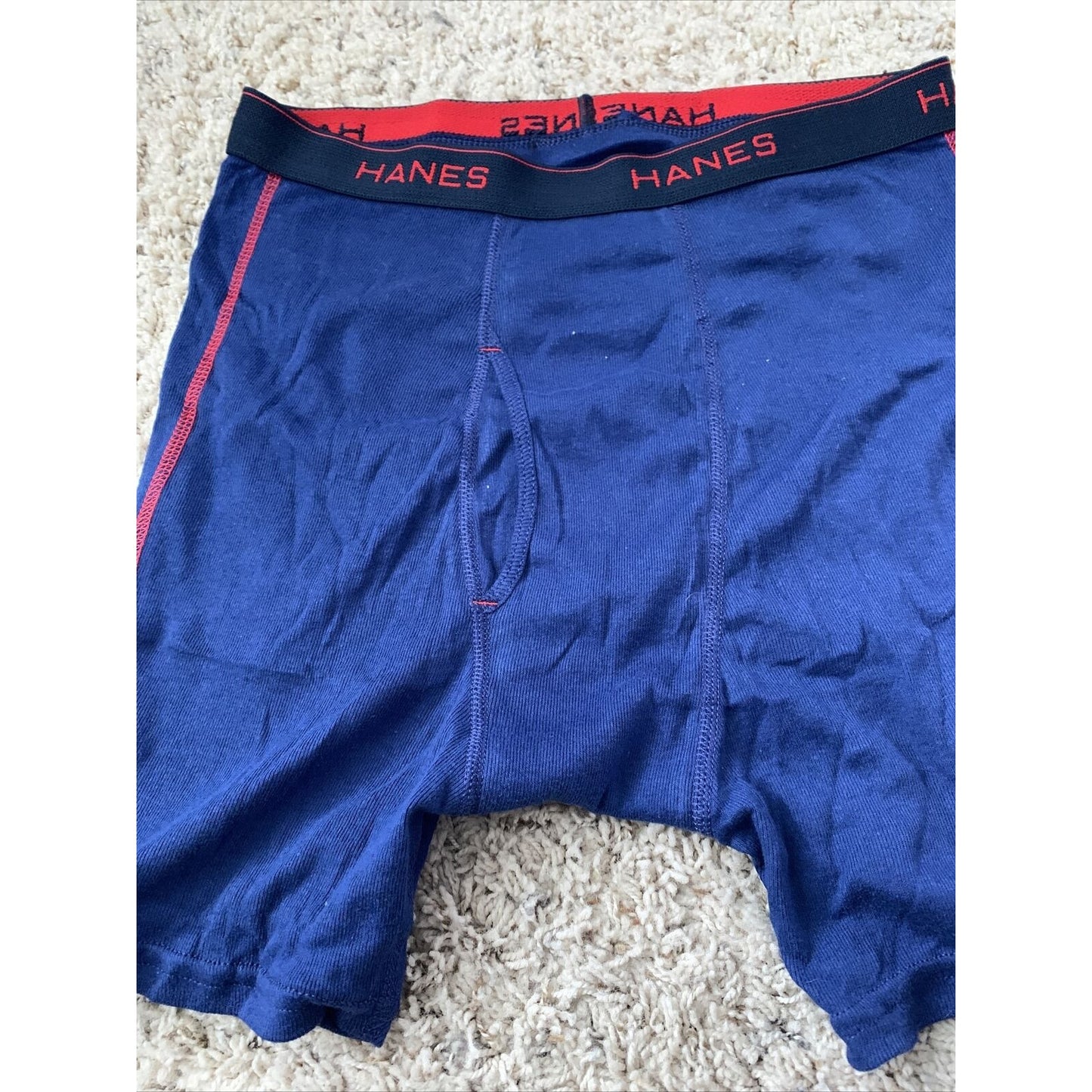 Hanes Men's Royal Blue Boxer Briefs Comfort Flex Red Band Size Medium