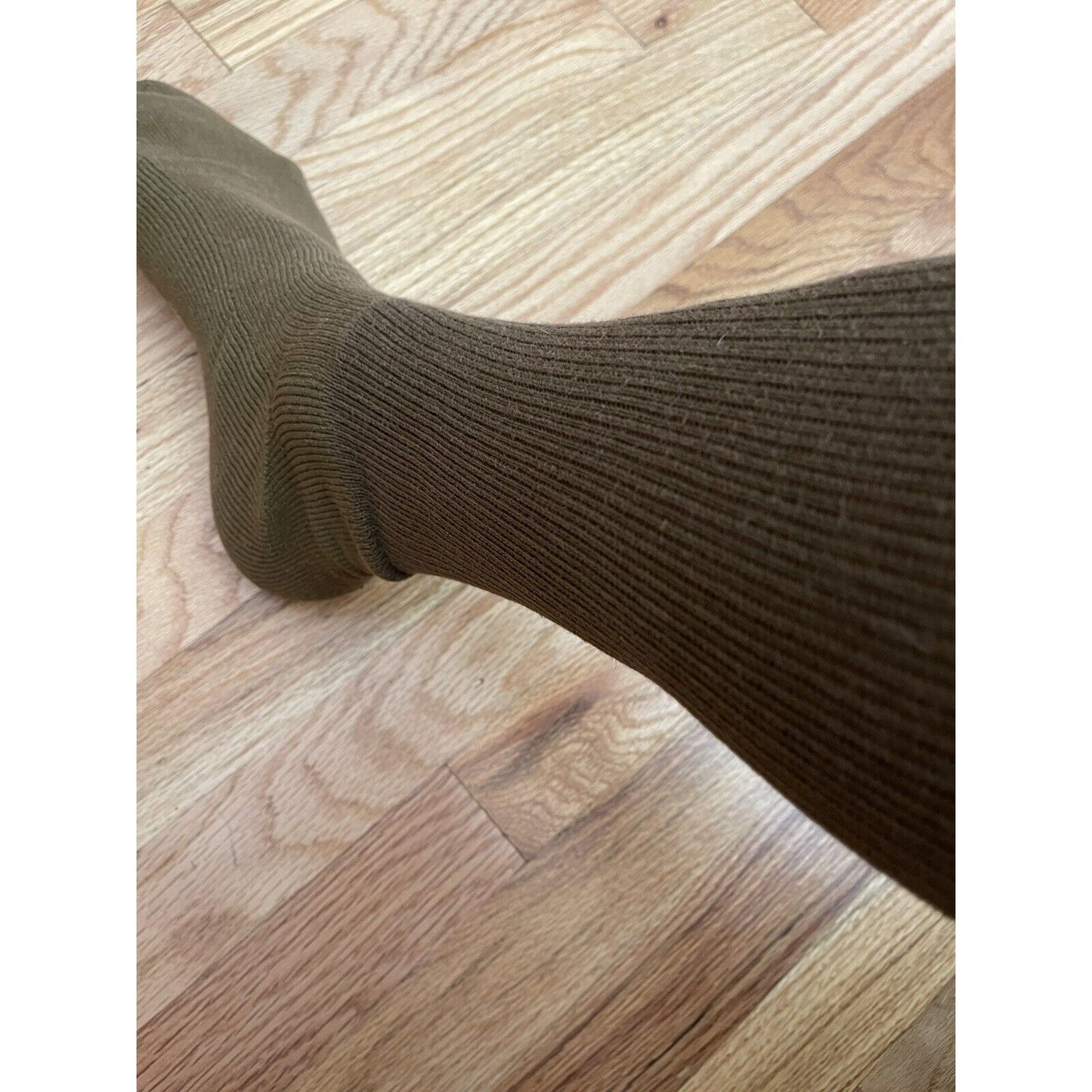 Military Defense Logistics Agency Boot socks XL brown 80% cotton 18% nylon New