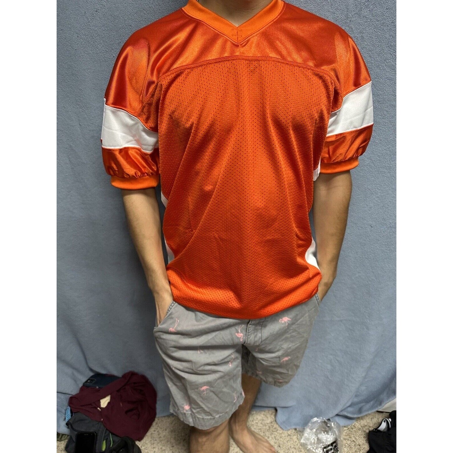 Men’s Orange Champro Sports Medium Football Jersey
