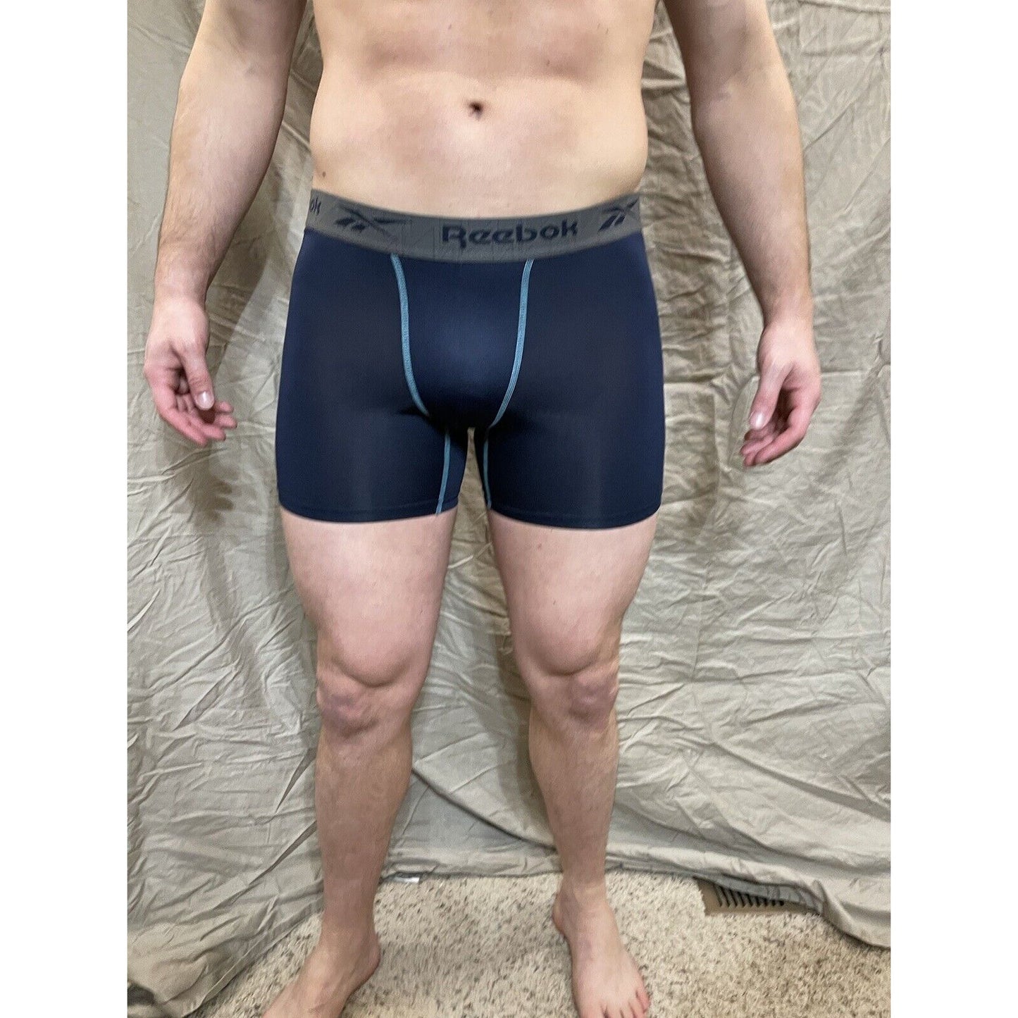 Men's dark blue reebok small compression shorts New And Never Worn