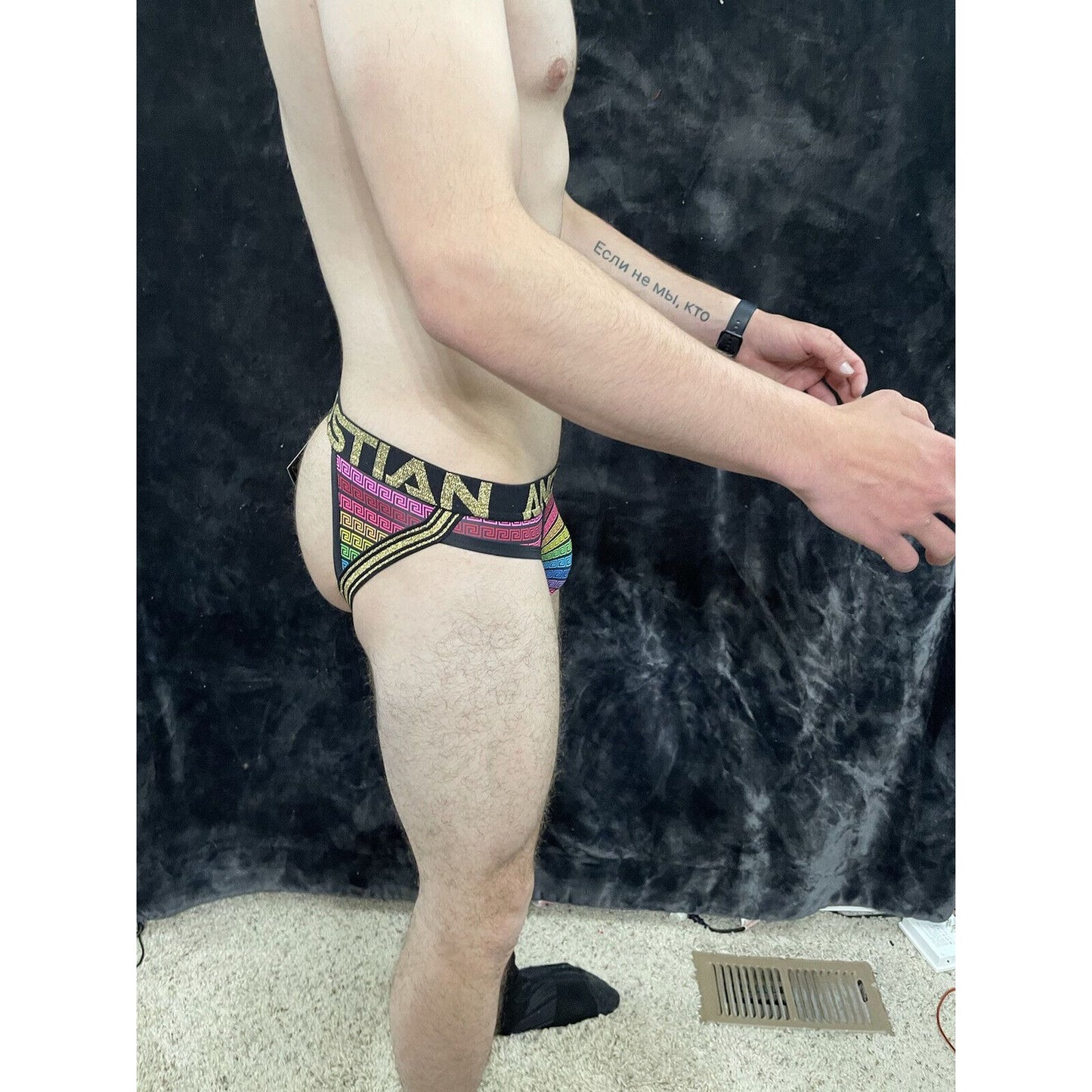 Andrew Christian Greek God Rainbow Frame Jock New With Tags Small