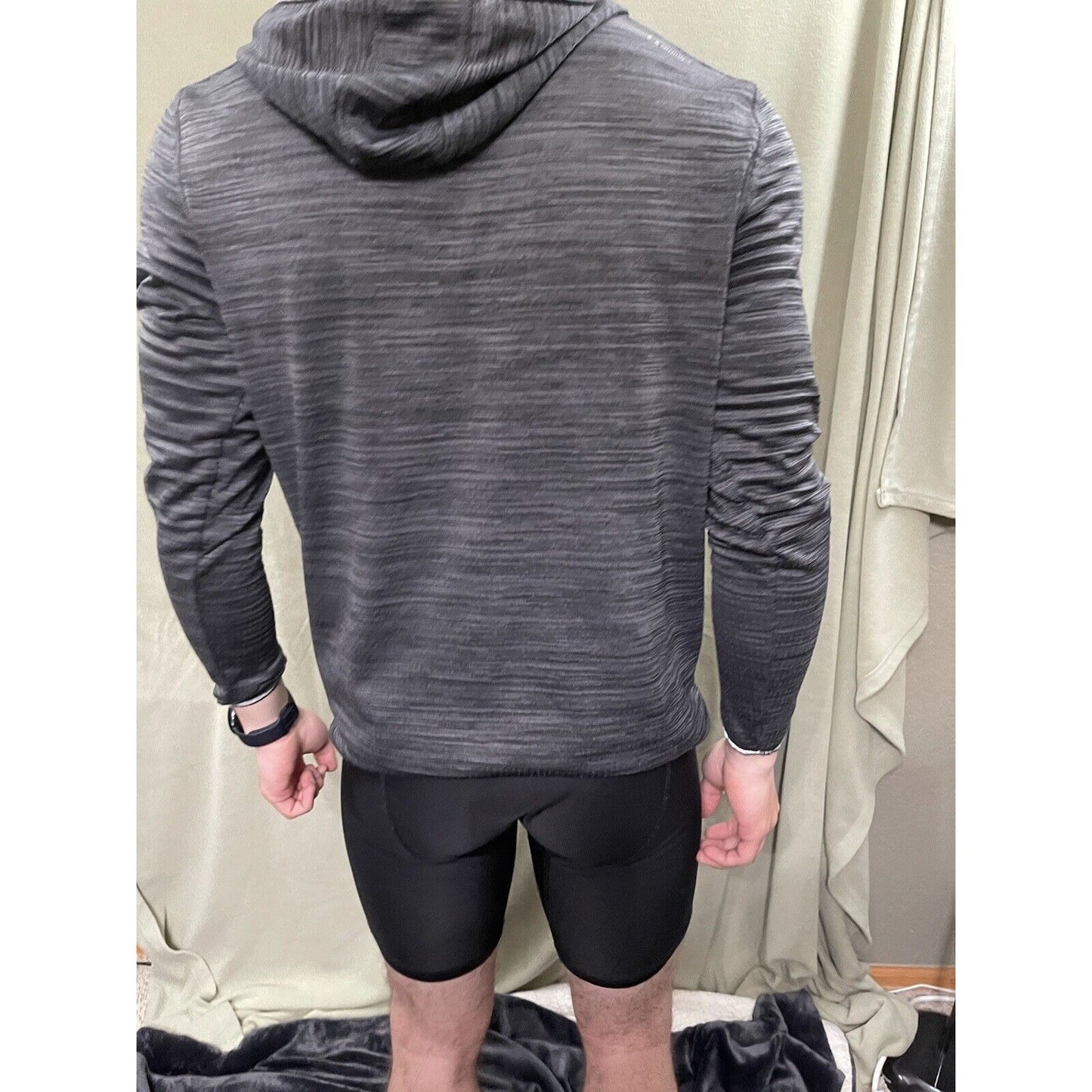 Men’s Gray Medium Hind Running Jacket / Hoodie 5% Spandex