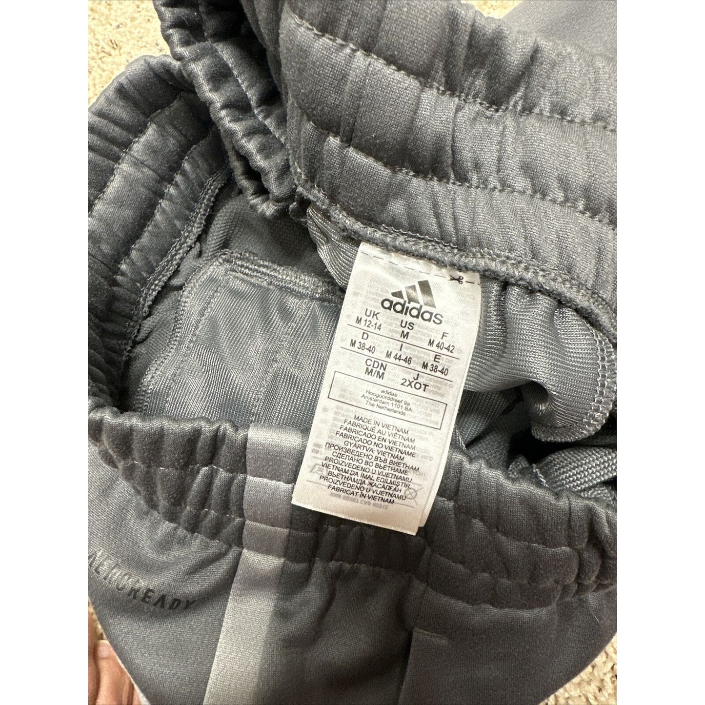 Men’s Adidas Gray Eagles Sweat Pants Fits Small Listed As Medium