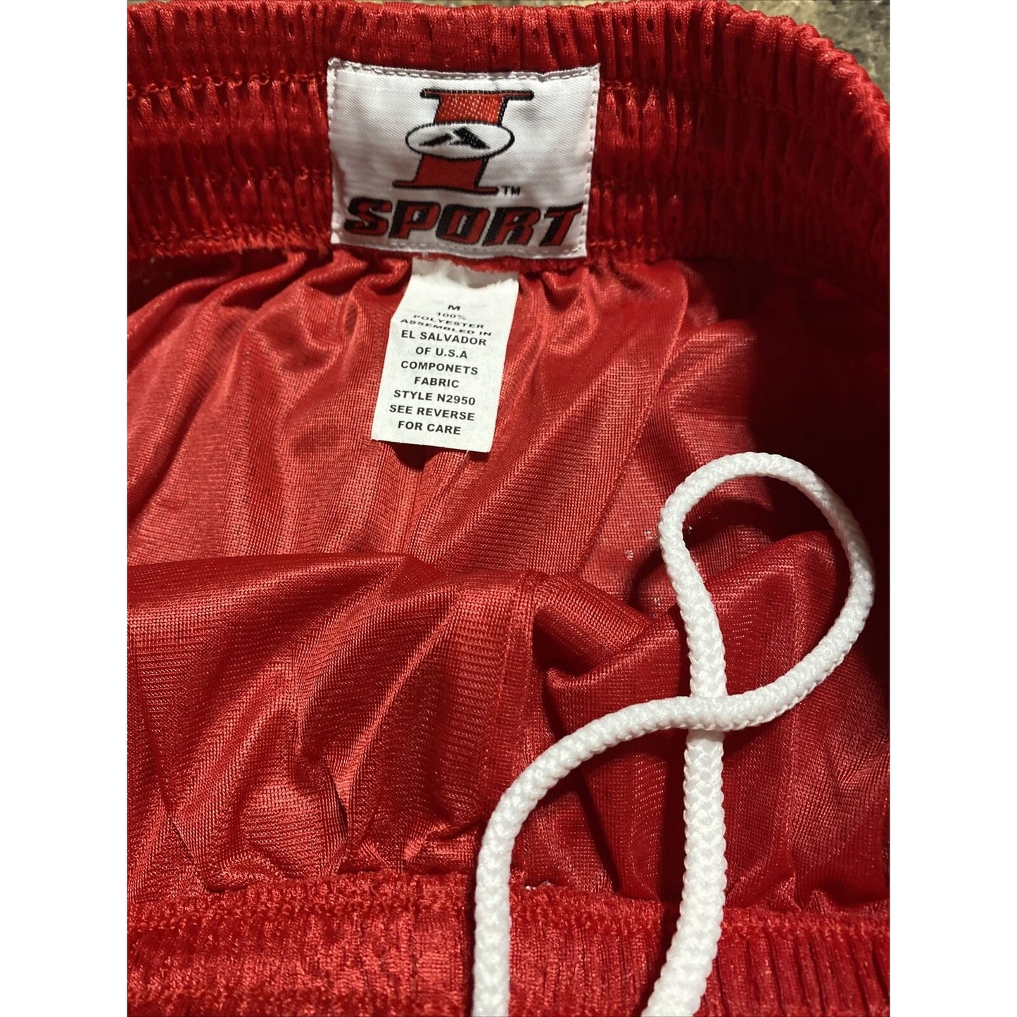 Soffe Intensity Athletic IA Men’s M Scarlet Red Basketball Training Mesh Shorts