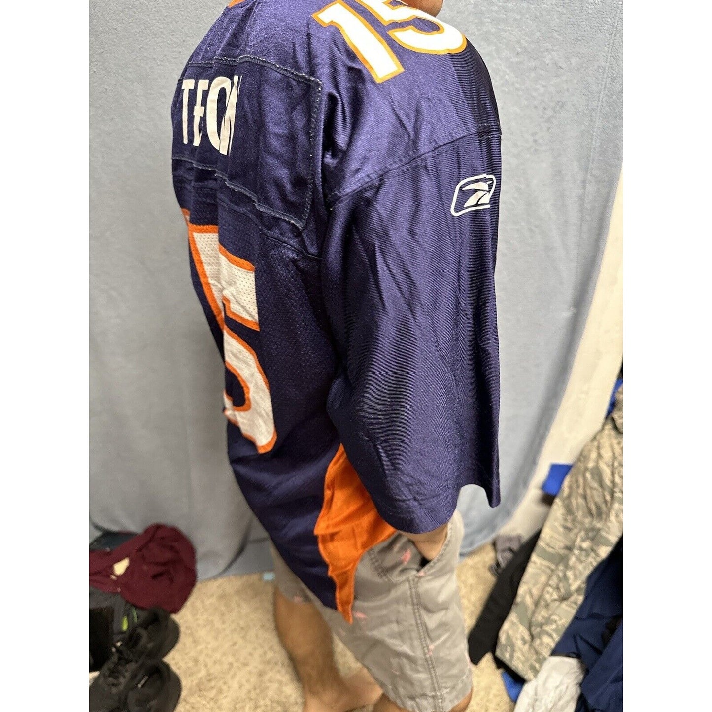 TIM TEBOW DENVER BRONCOS 15 JERSEY Equipment Reebok NFL Football Orange Medium