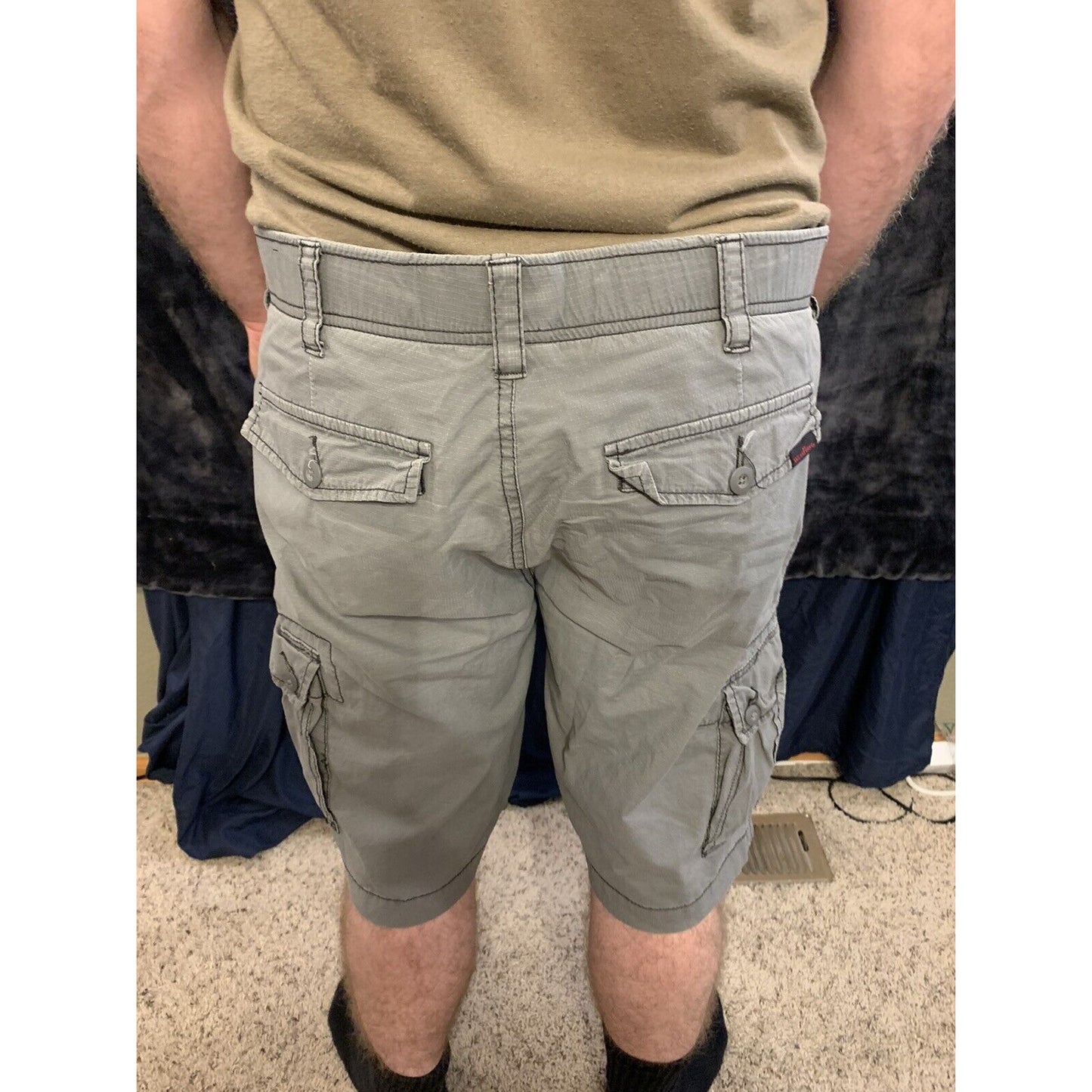 Wear First Gray Cargo Shorts Size 36