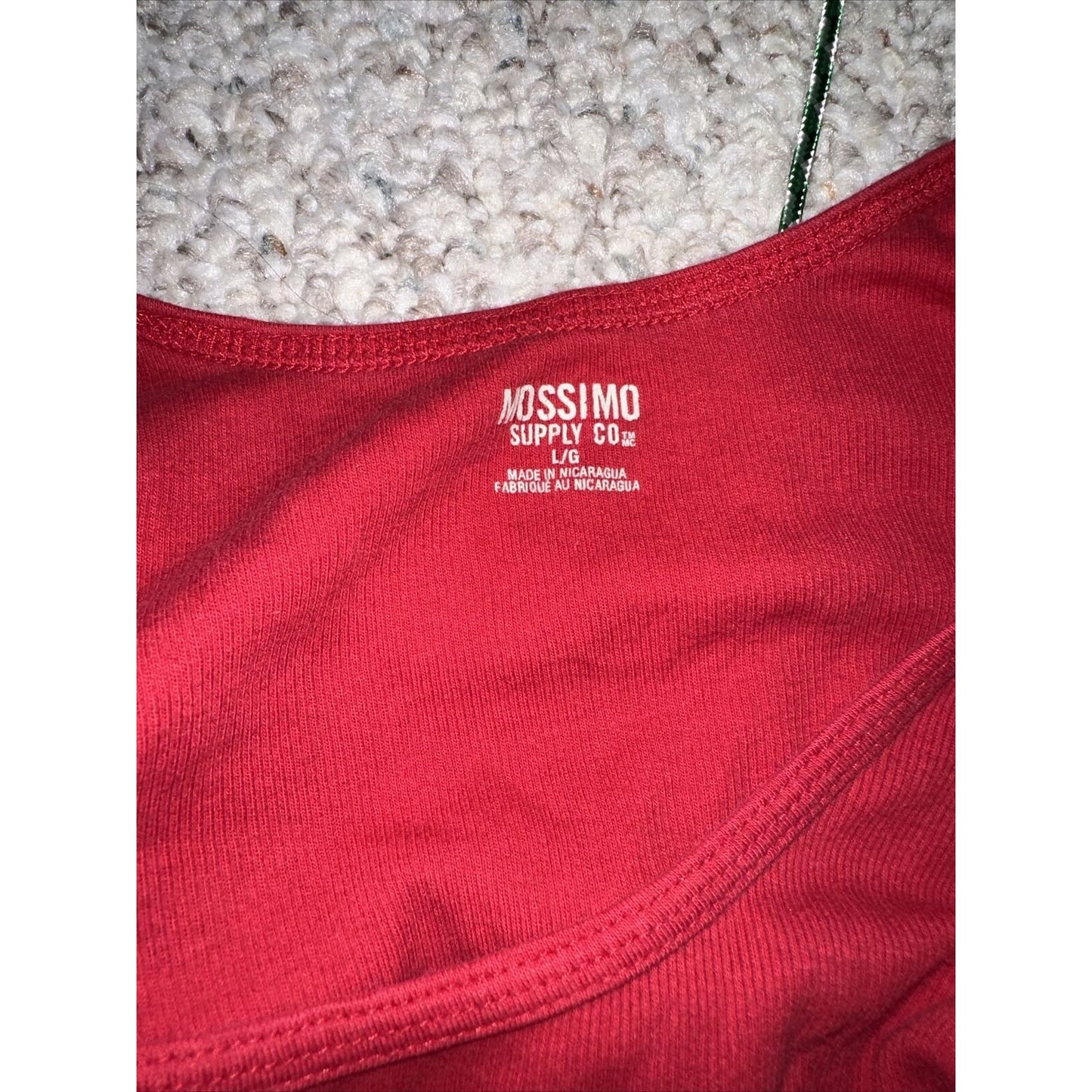 Men’s Large Red Mossimo Muscle Shirt Tank Top
