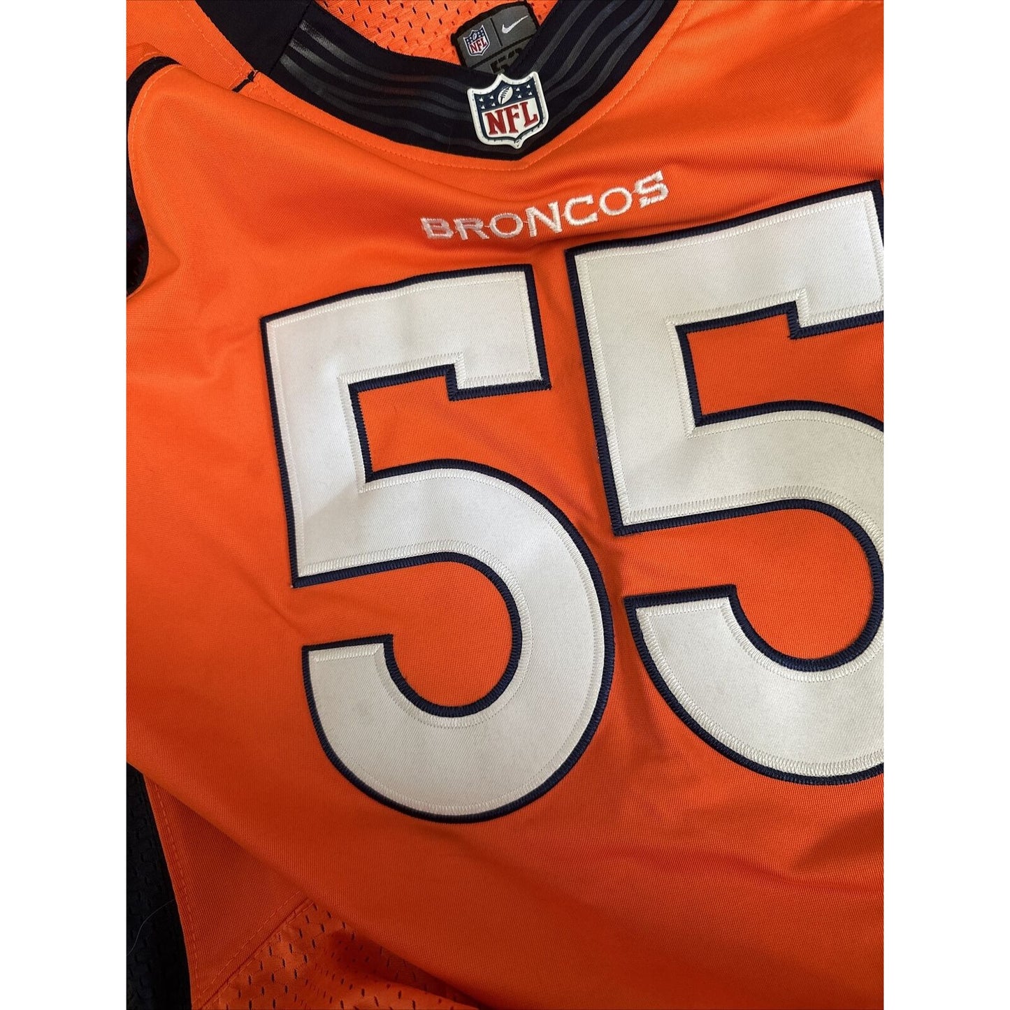 Bradley Chubb Denver Broncos Nike Game Player Jersey Men's Size 52 NFL #55 DEN