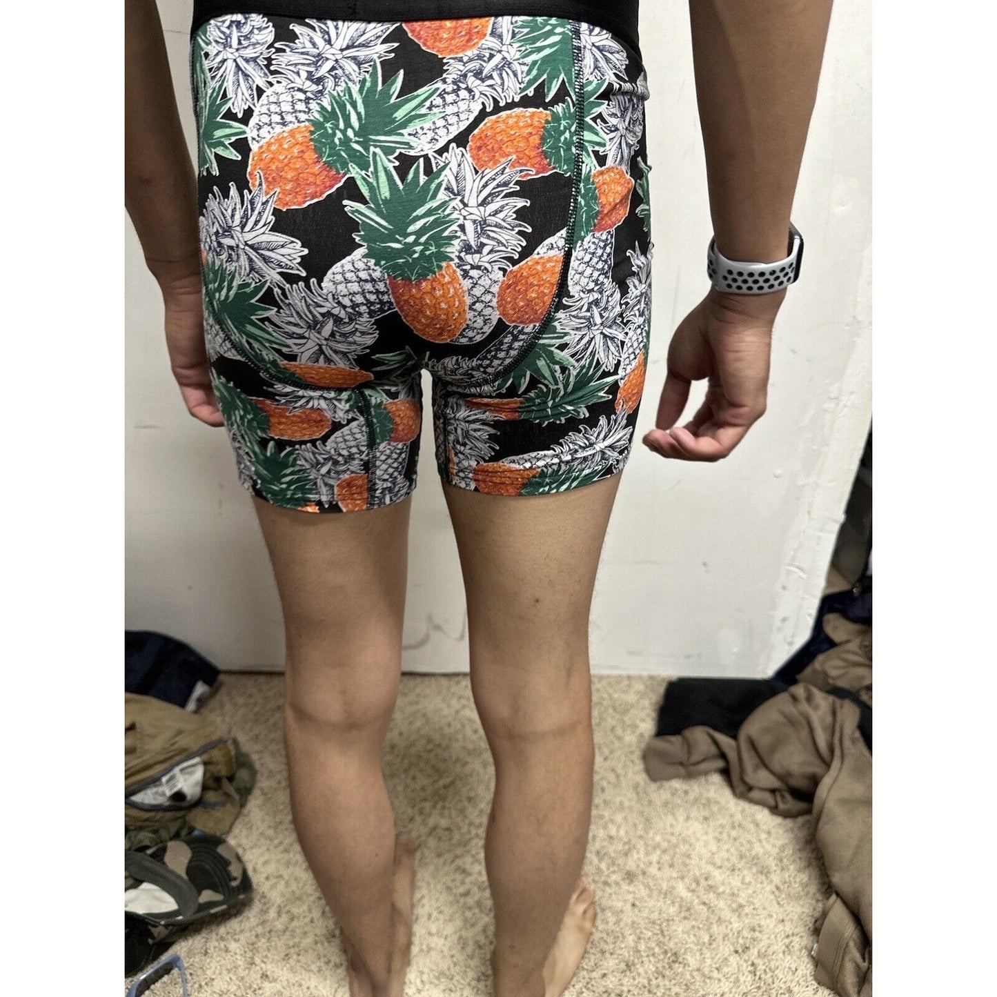 Men’s Pineapple Medium Multicolor 5% Spandex Boxer Briefs
