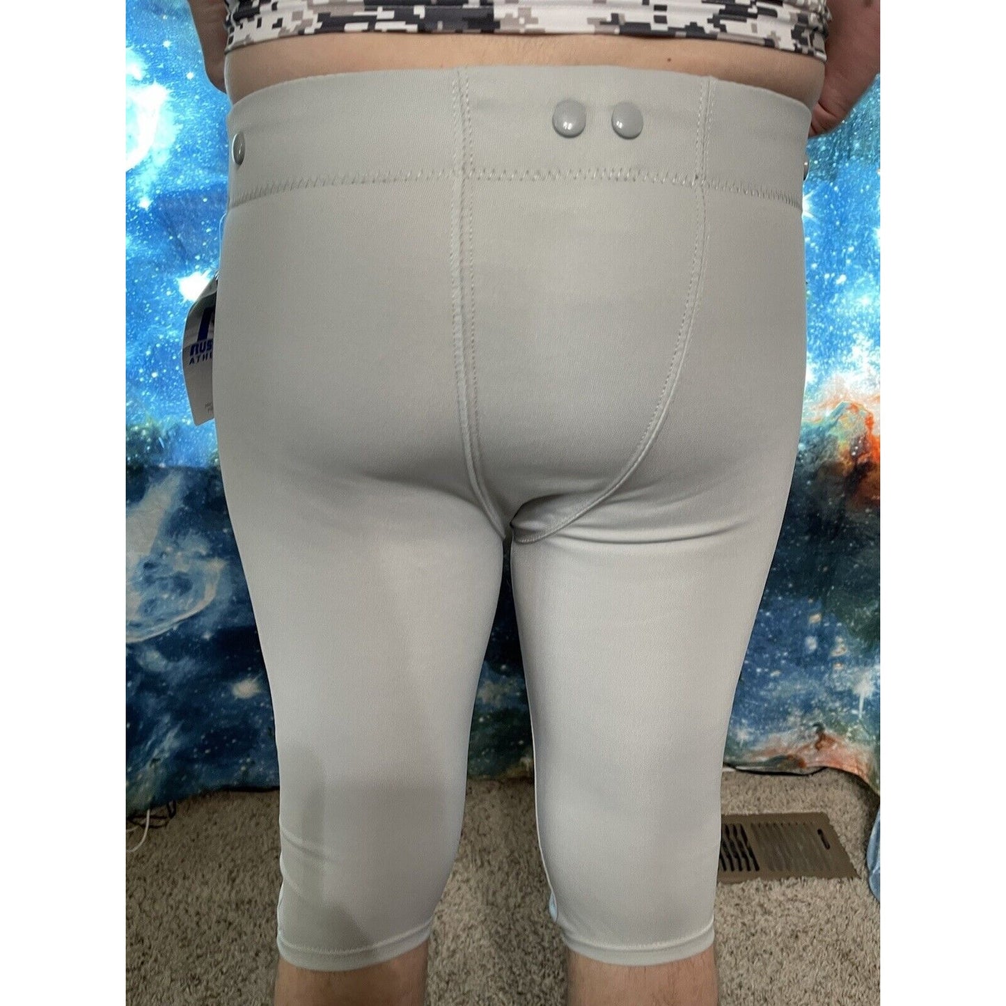 Russell Y2XL Youth Game Football Pants Gridiron Silver
