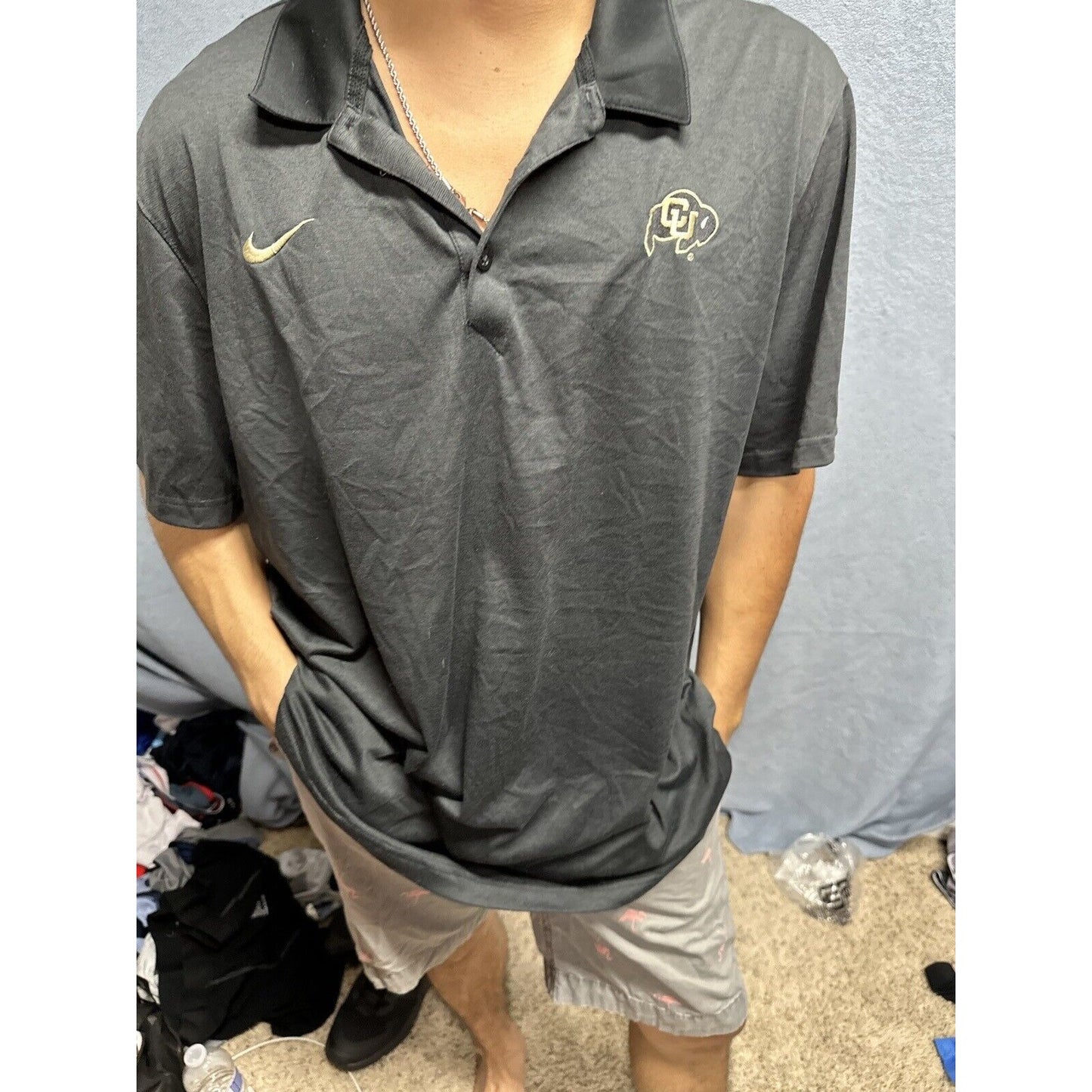 Men’s Black XXL Nike Dri Fit University Of Colorado Boulder Buffaloes Shirt
