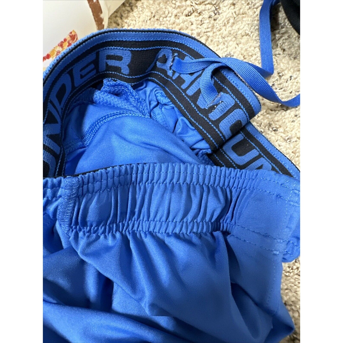 Men’s Blue Loose Small Under Armour Athletic Shorts With Pockets