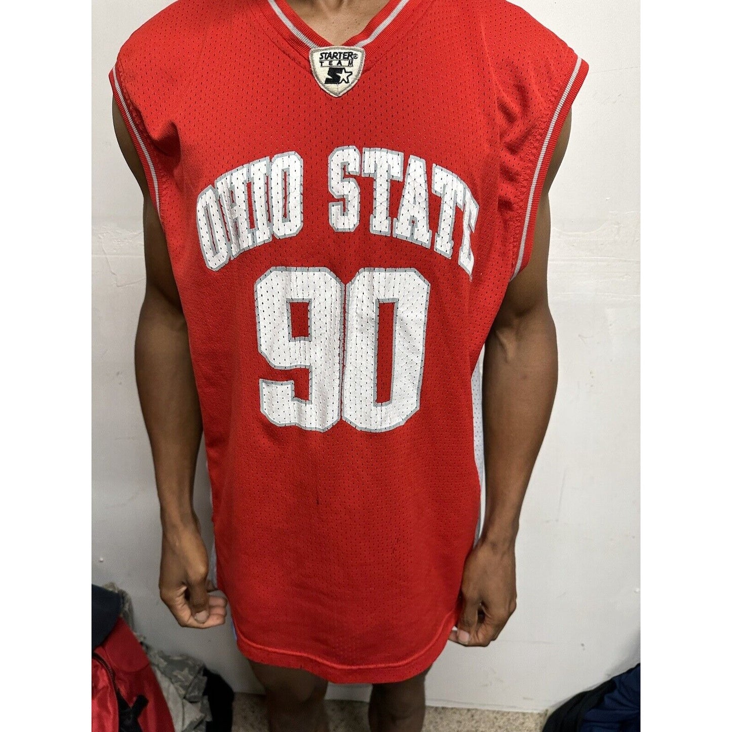 Men’s XL Vintage Ohio State Jersey Red Starter Team
