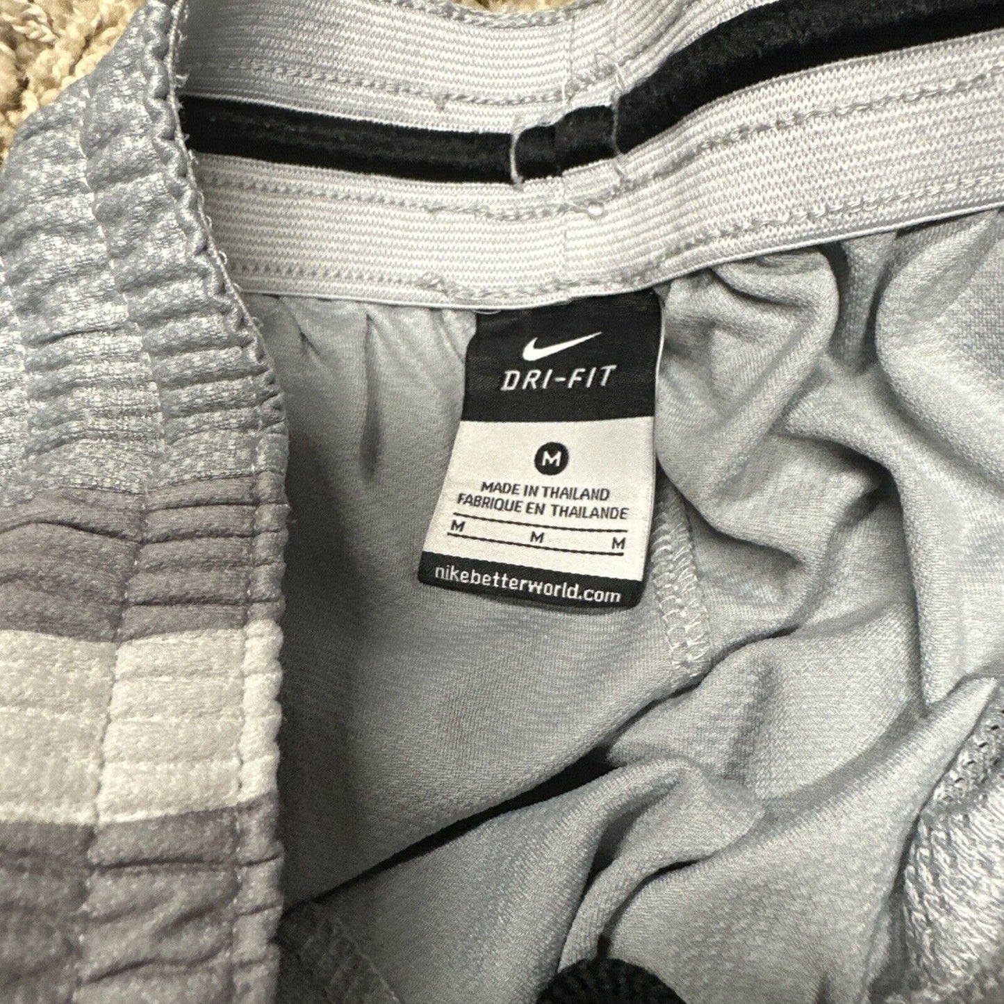 Men’s Gray Dri Fit Nike Medium Athletic Shorts With Pockets