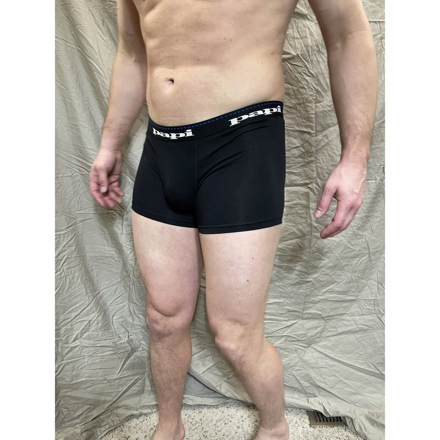 men's black papi small compression shorts