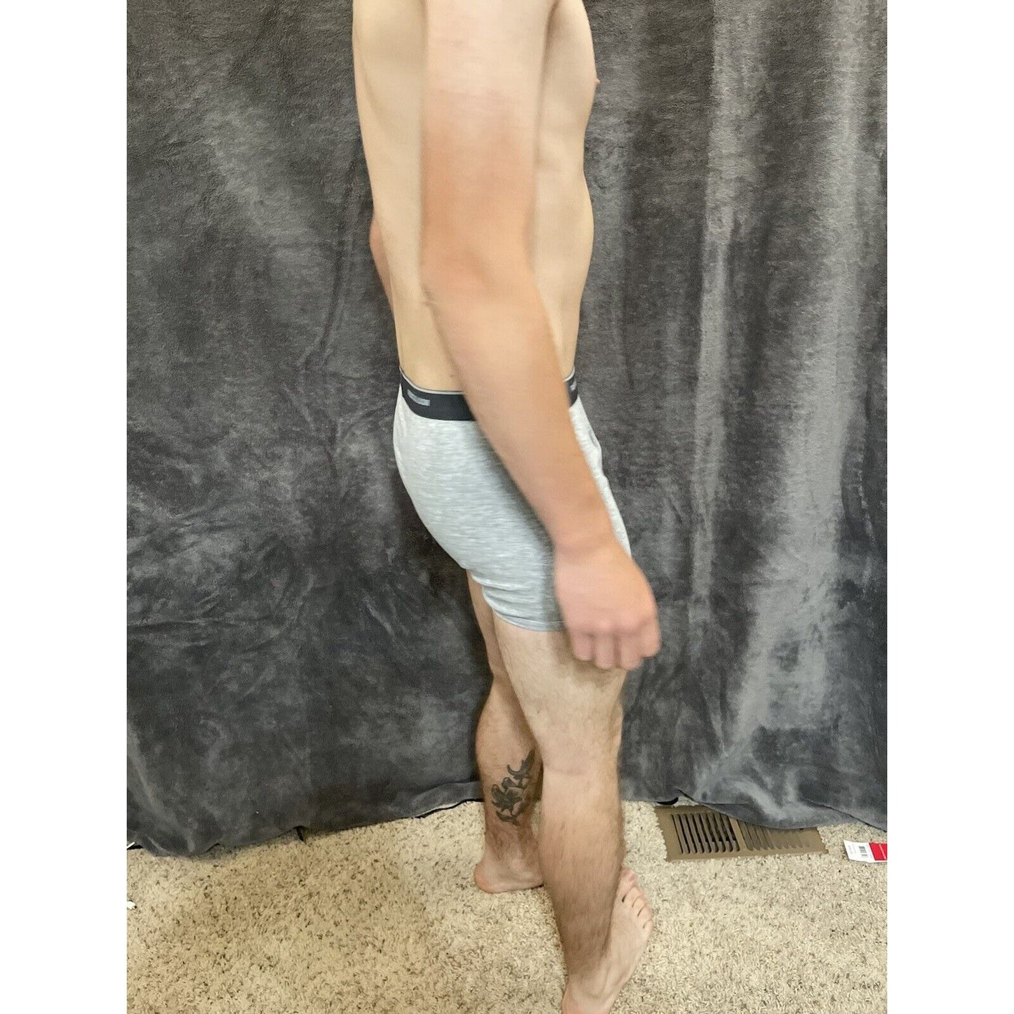 boy's gray fruit of the loom boxer briefs Large