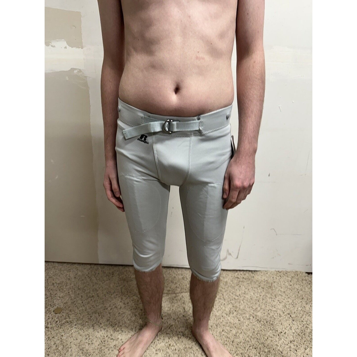 teen boys XXL russell athletic gray football pants
