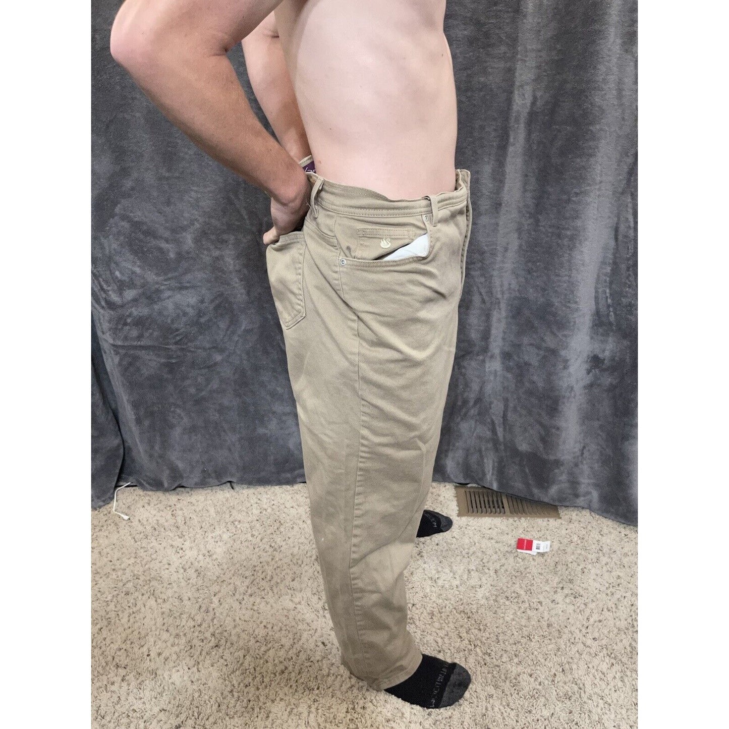 women's gloria vanderbilt khaki jeans 22w Cotton Spandex