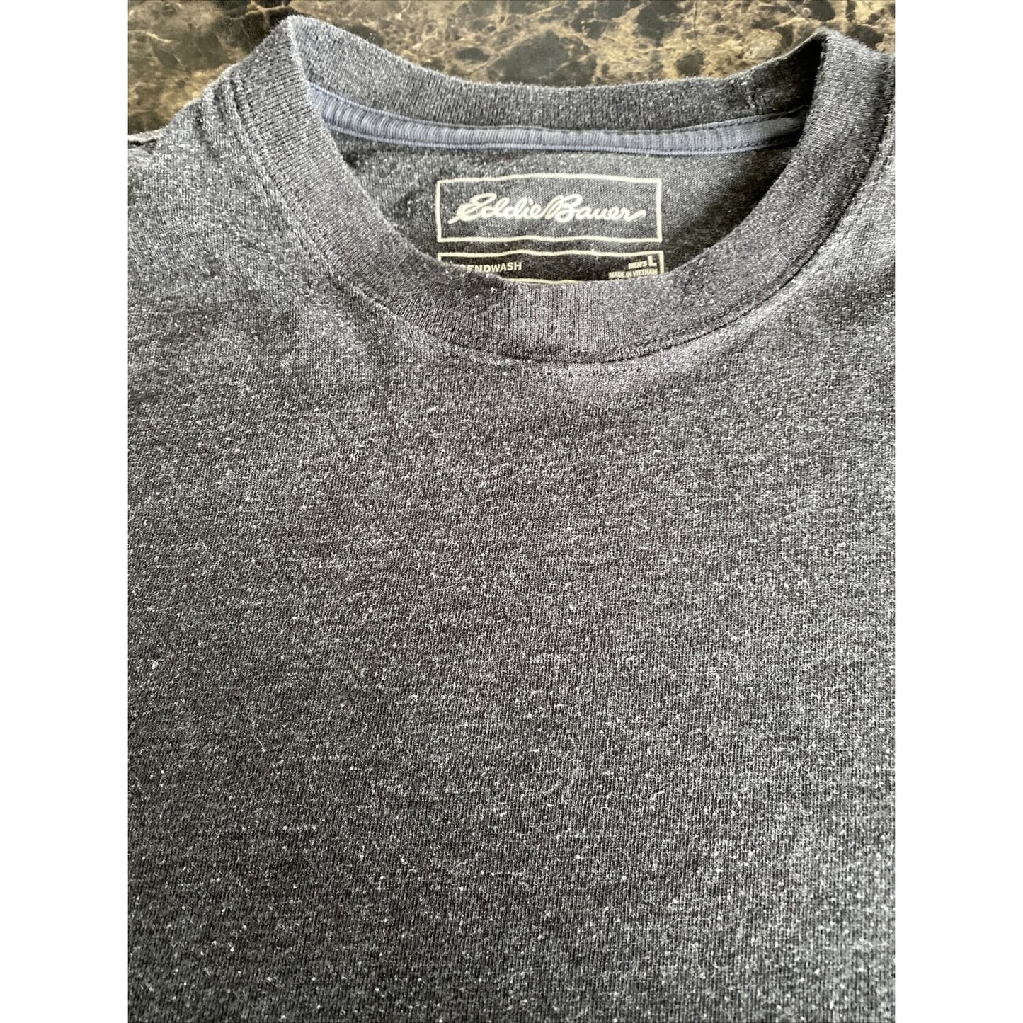 Eddie Bauer Legend Wash Dark Gray Men’s Large Plain T-shirt